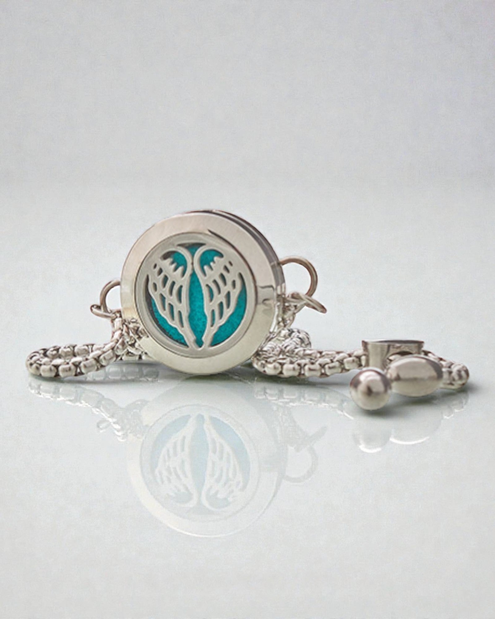 Ali dell’Aurora – Bracciale aromaterapico con ali d’angelo 20 mm