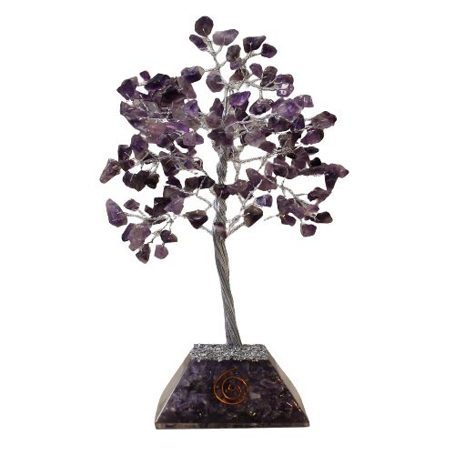 Alberello di ametista con base in orgonite