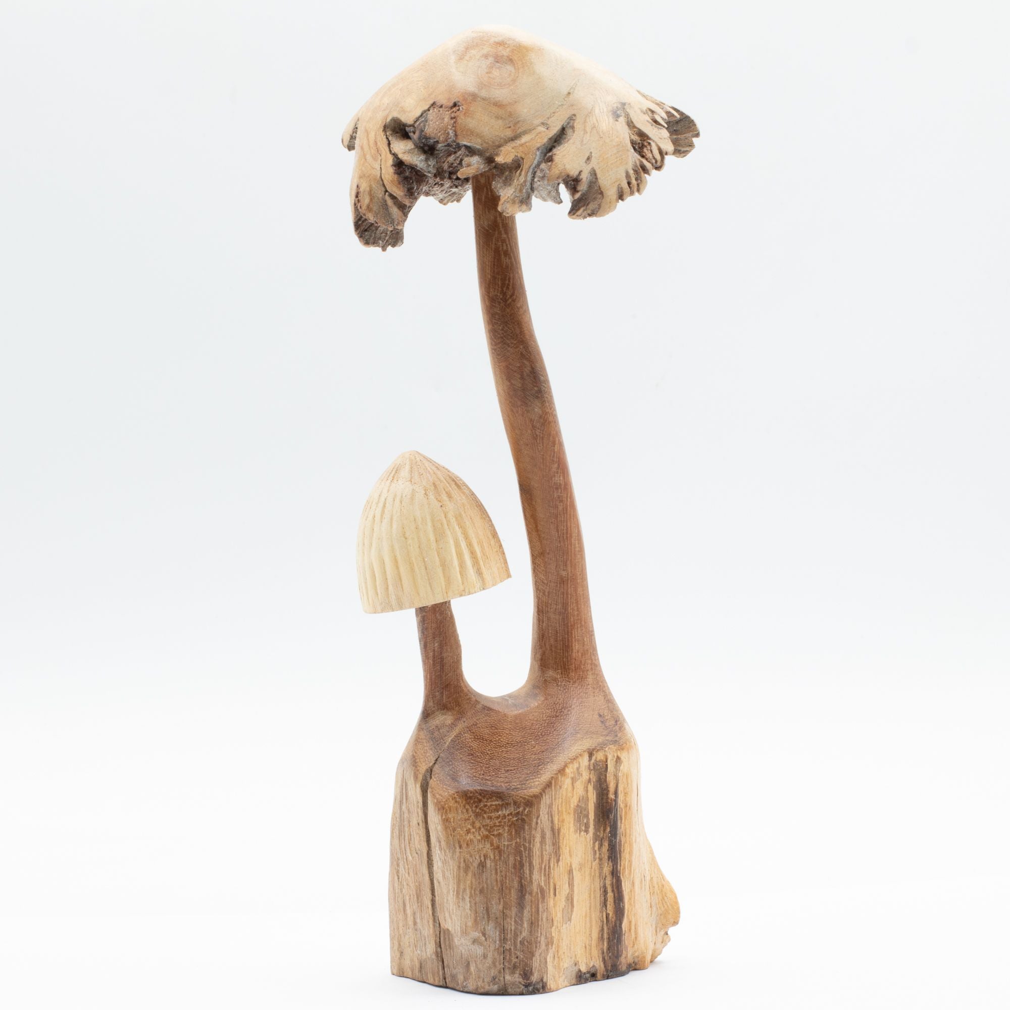 Sculpture artisanale en bois parasite