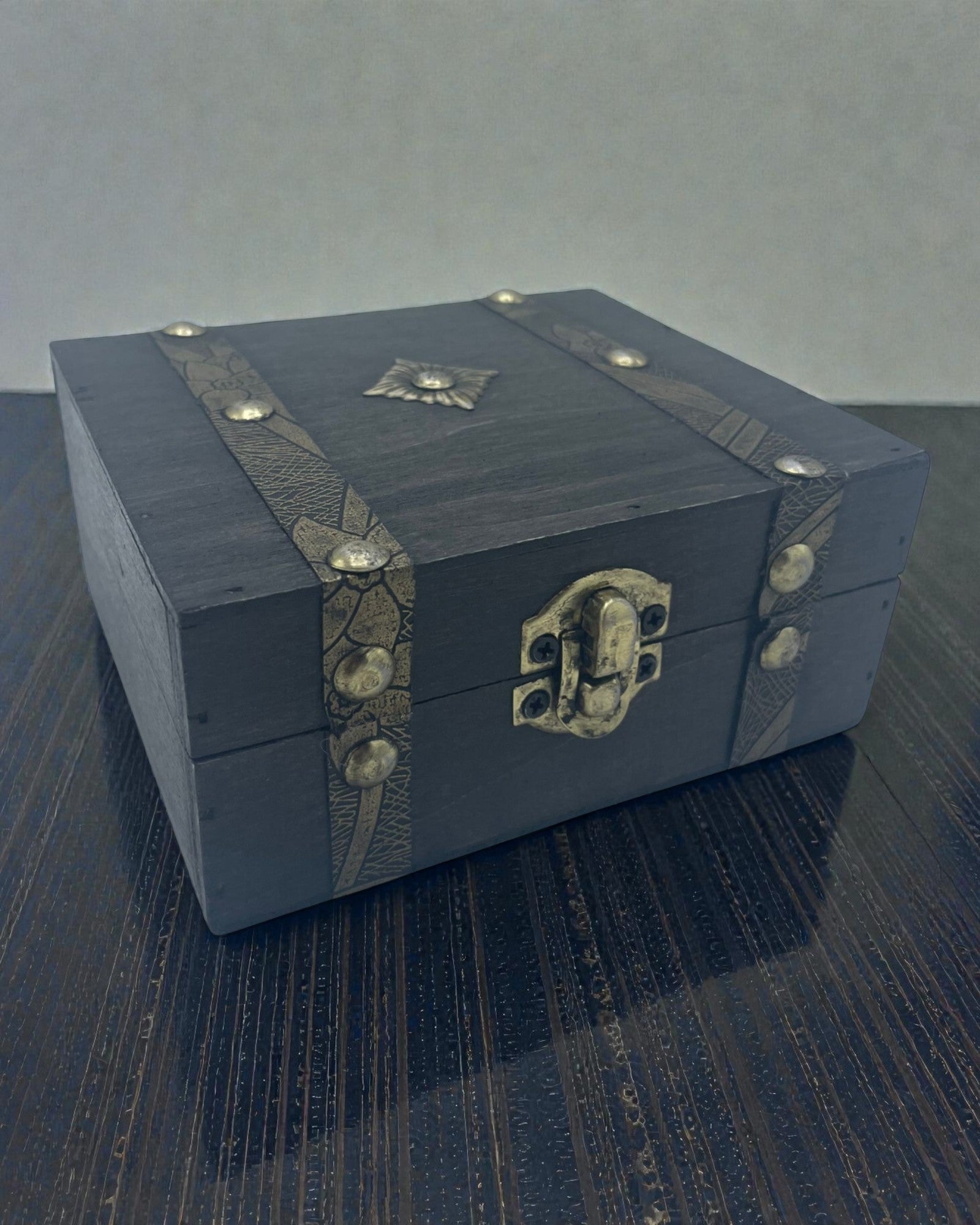 Arca della Nebbia da tè – Scatola quadrata grigia