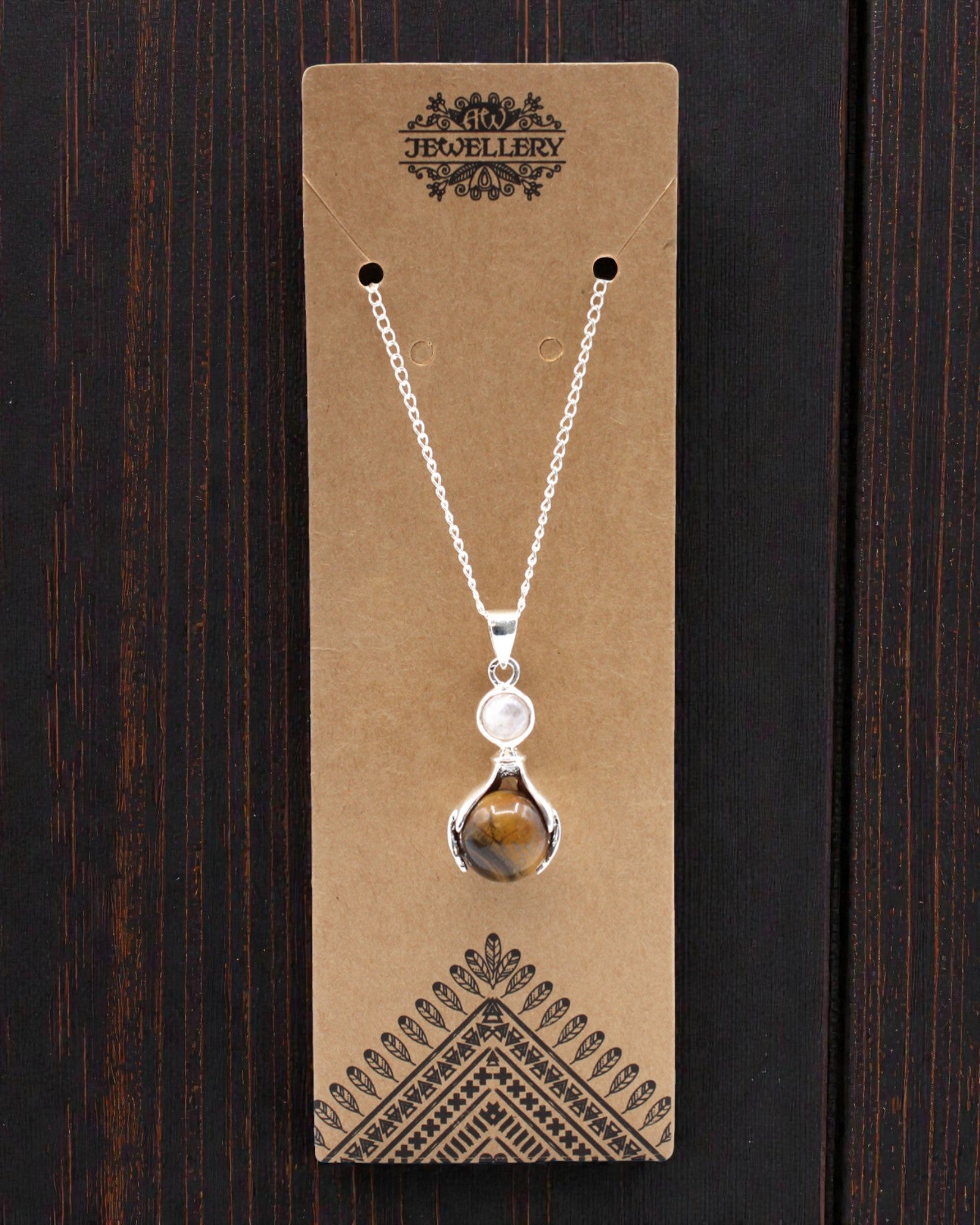 Kristallhände – Anhänger der heilenden Hände aus Tigerauge