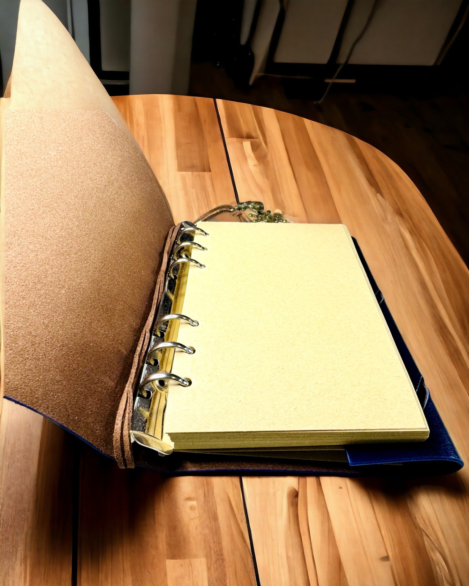 Taccuino Nautico Vintage formato A6 o A7 - con Motivo Bussola e Pagine Cuscinetto - Disponibile in diverse Varianti di Colore, possibilità di incisione