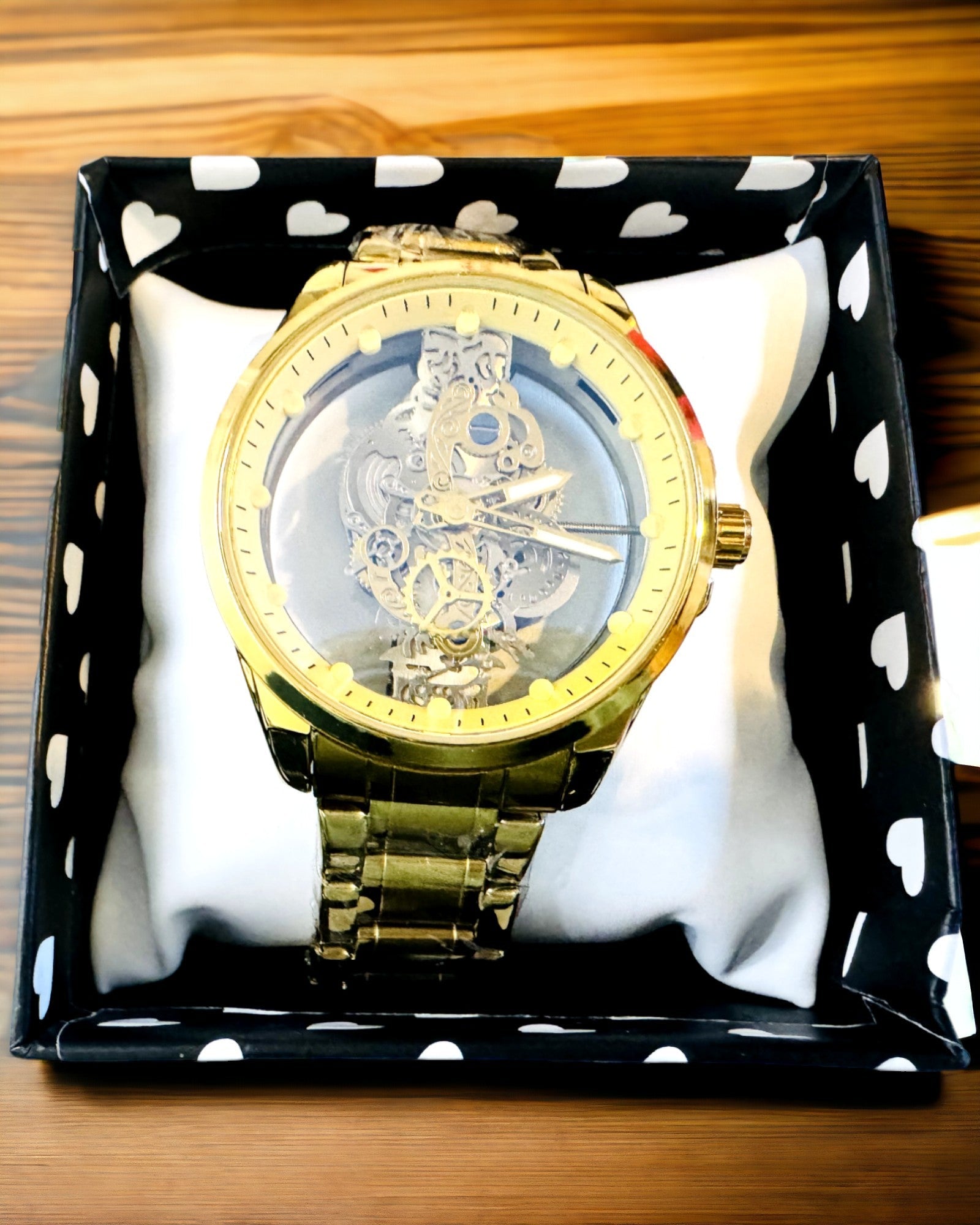 Orologio Sportivo da Uomo con Meccanismo al Quarzo Trasparente e Reversibile e Bracciale in Alluminio – Ideale come Regalo. Personalizzazione con Incisione