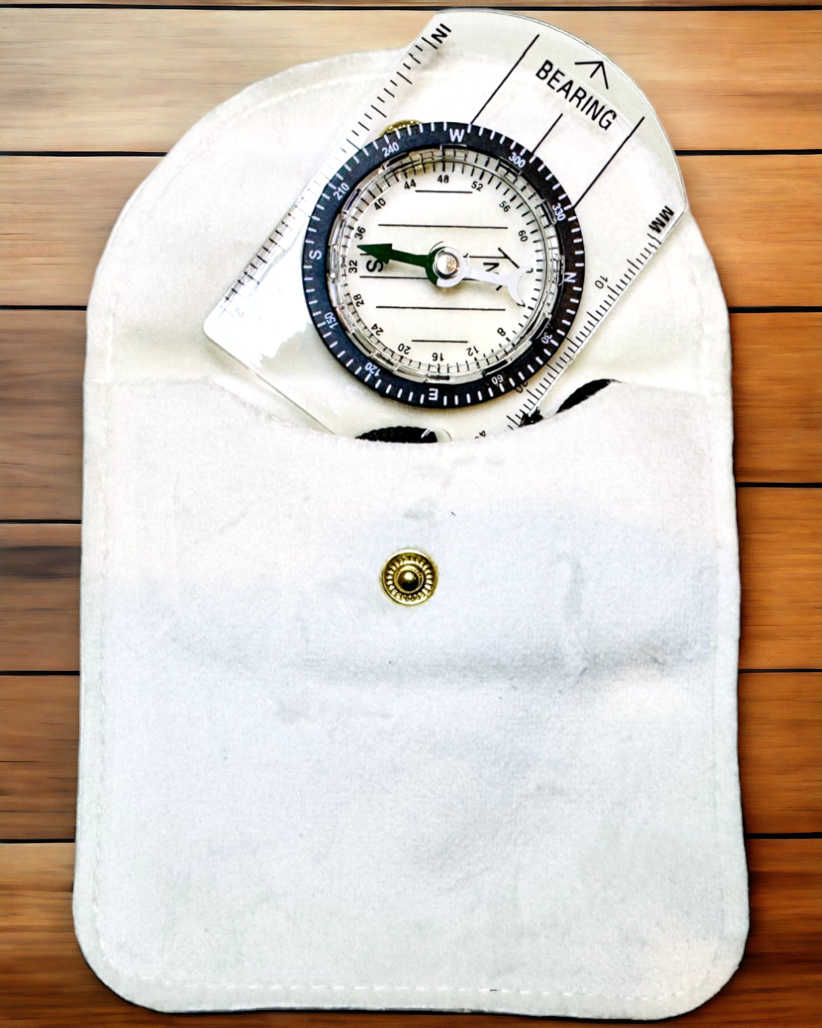 Boussole touristique "Guide de l'Aventurier" - Transparent, Mini Acrylique avec Corde Suspendue et Échelle de Carte, avec gravure