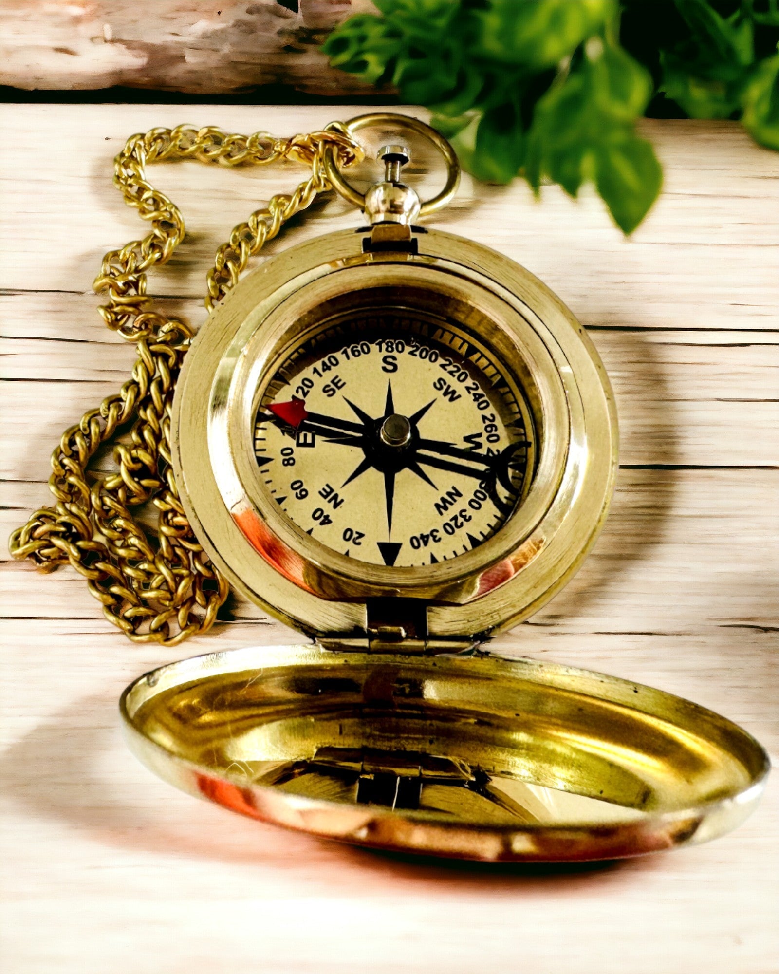 Golden Color Adventure Compass – Elegant Discovery Navigator