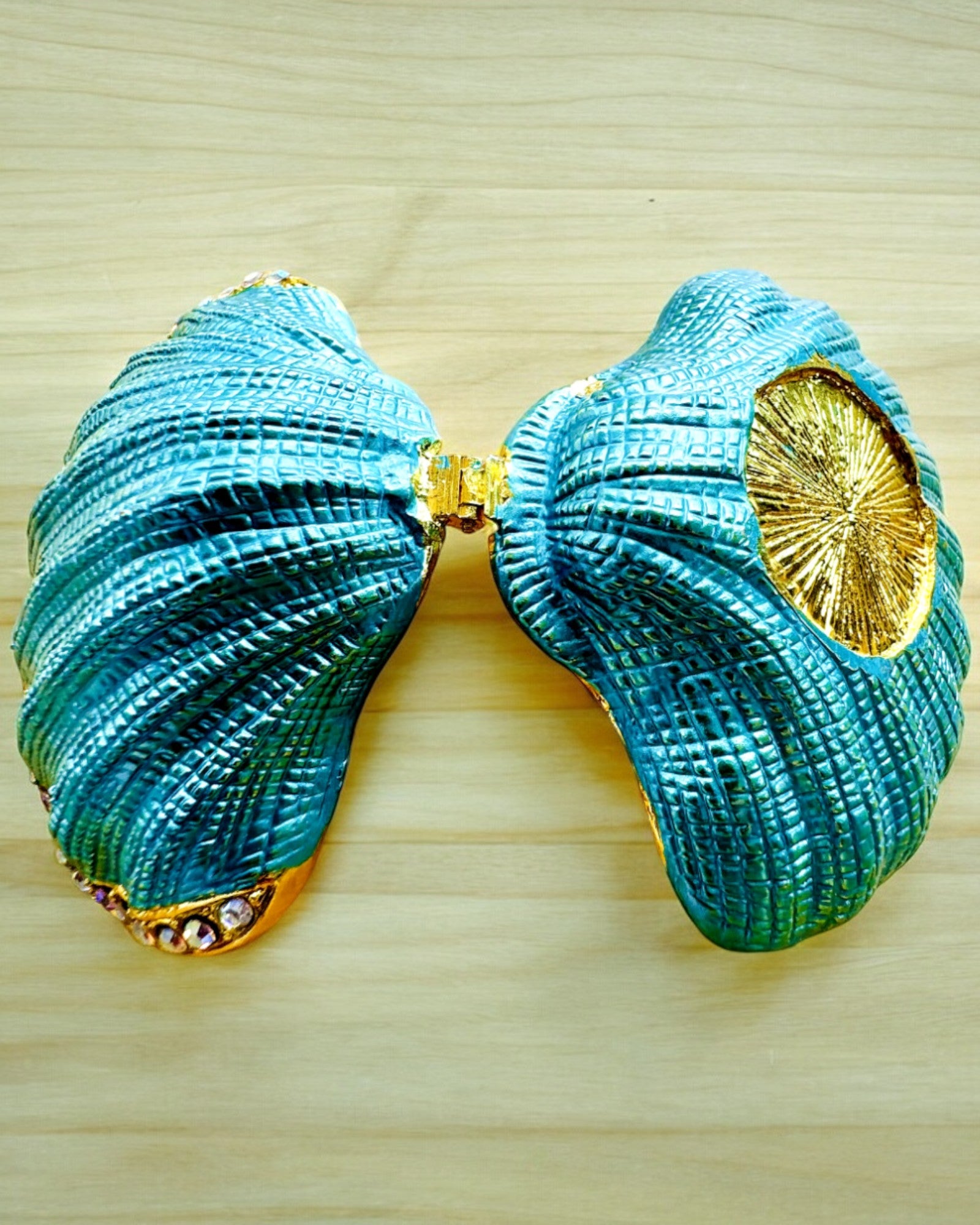 Skarbiec Wspomnień Muszelka - Cassetta per Gioielli con possibilità di personalizzazione con incisione, regalo