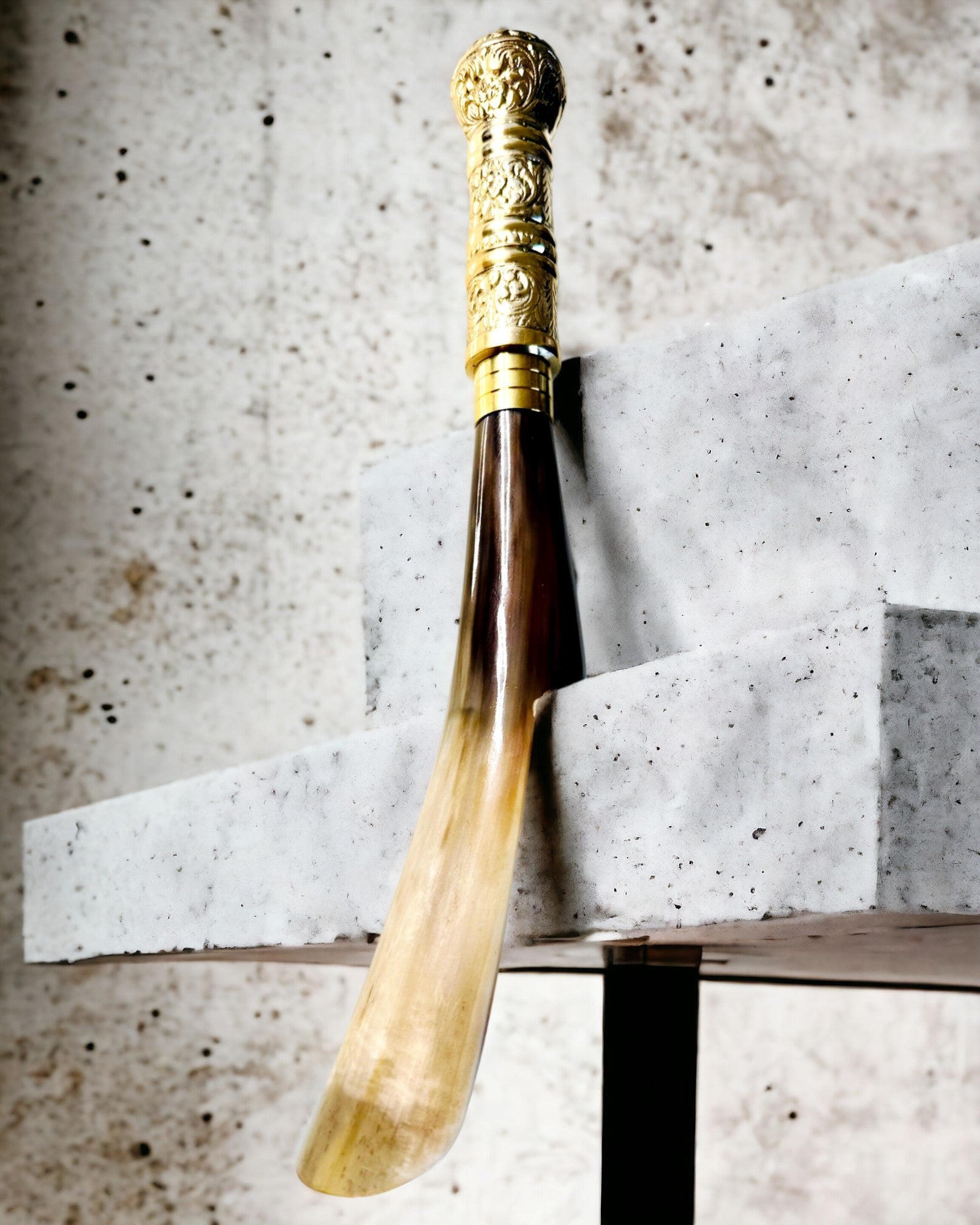 Premium-Schuhlöffel "Eleganz Rajput" mit Gravuroption