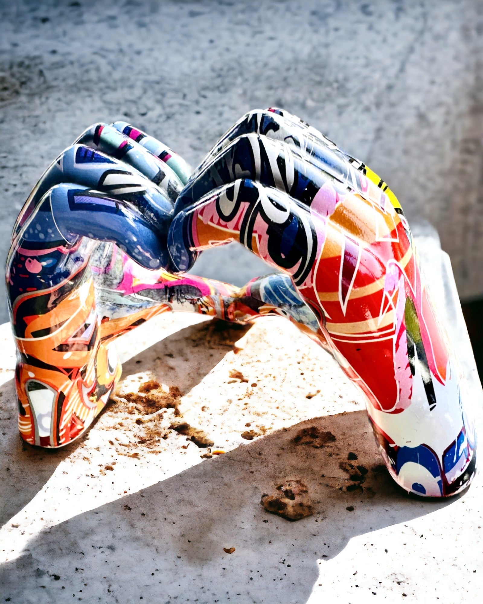 Figura decorativa Colorato Manico Decorativo ArtBrace - possibilità di personalizzazione con incisione, per regalo