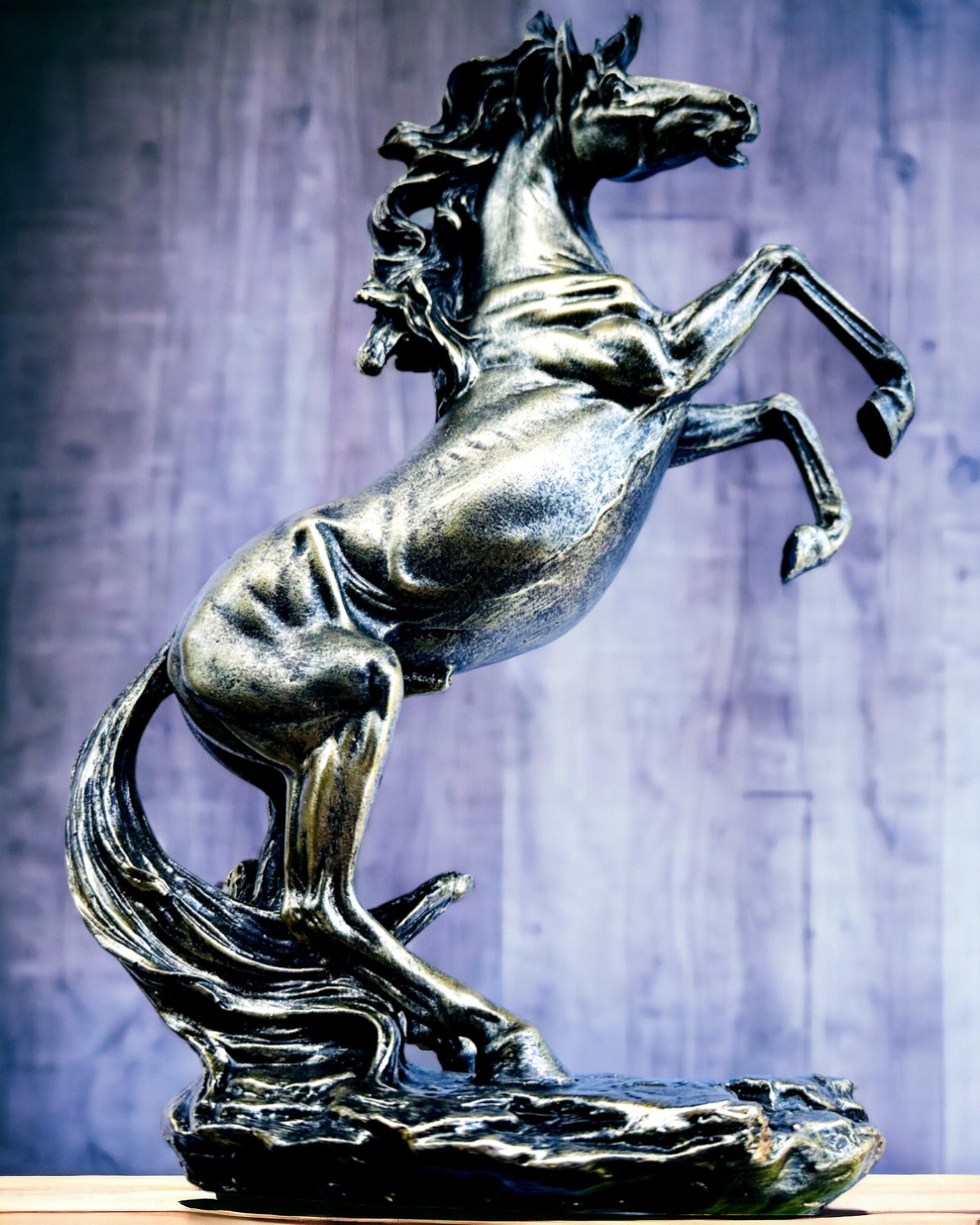 Noblesse - Figurine, Statue de Cheval en Mouvement - possibilité de personnalisation avec gravure pour cadeau
