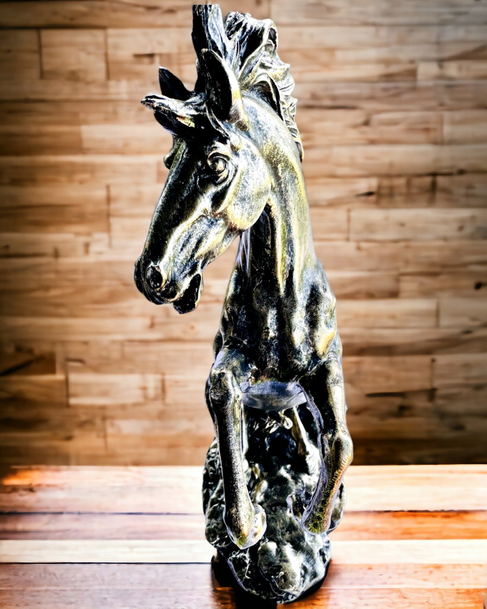 Noblesse - Figurine, Statue de Cheval en Mouvement - possibilité de personnalisation avec gravure pour cadeau