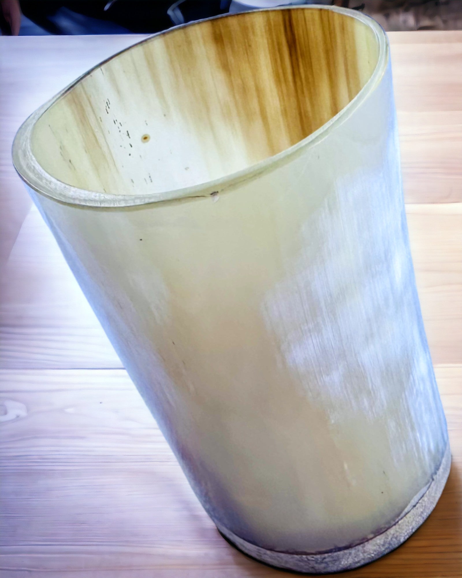 Handmade Small Cup with Engraving Option, Indian Glass Cup, personalization option for a gift, engraving. Light color