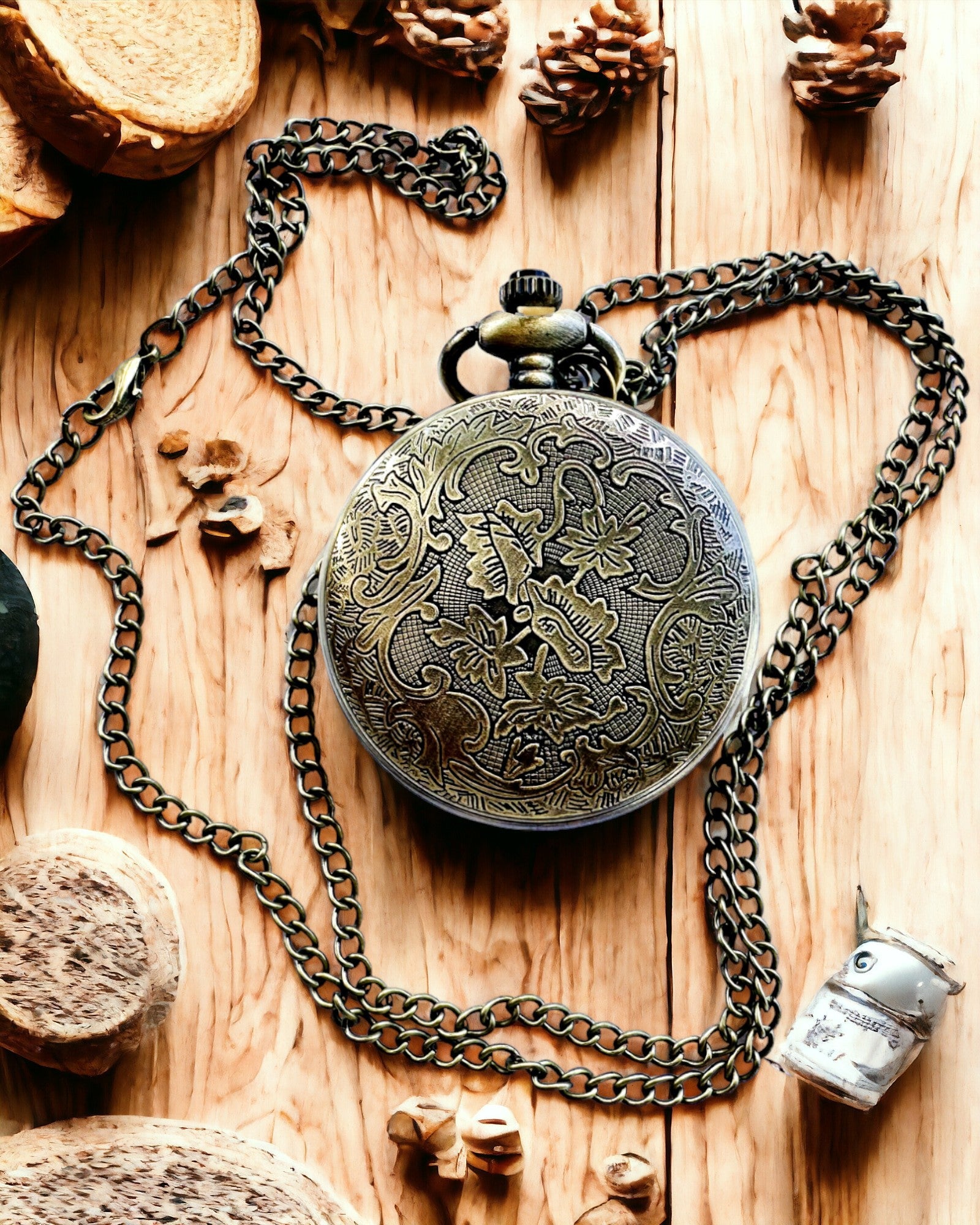 Montre de poche "Heritage Timekeeper" Cadeau personnalisé avec gravure