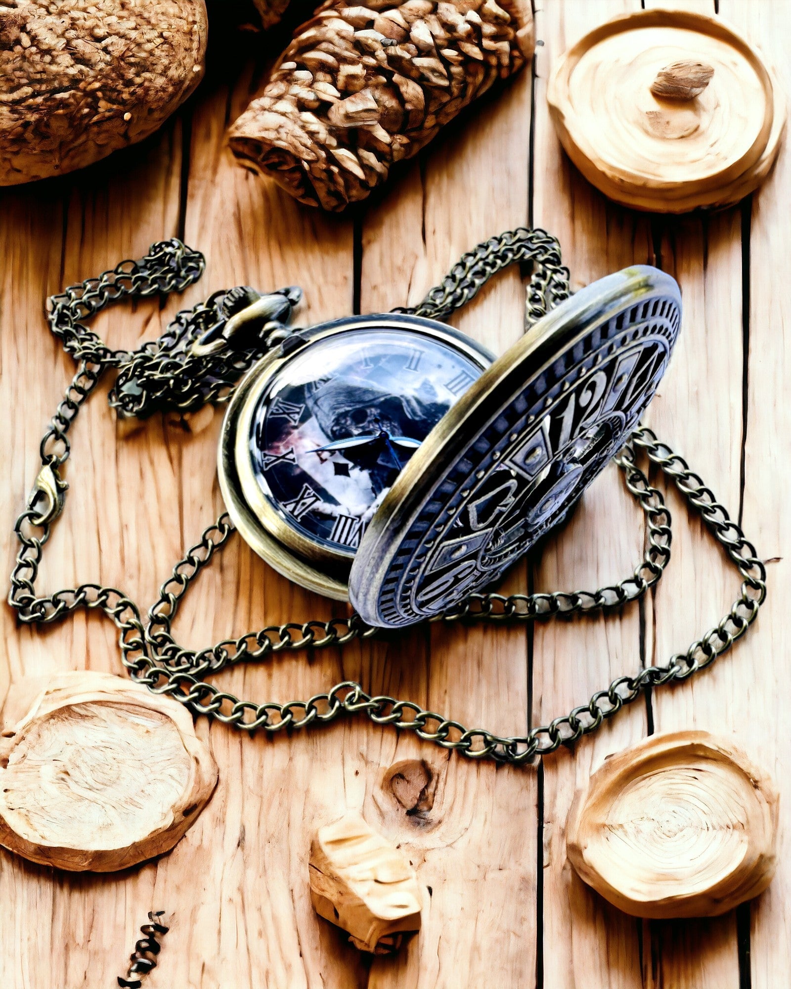 Montre de poche "Heritage Timekeeper" Cadeau personnalisé avec gravure