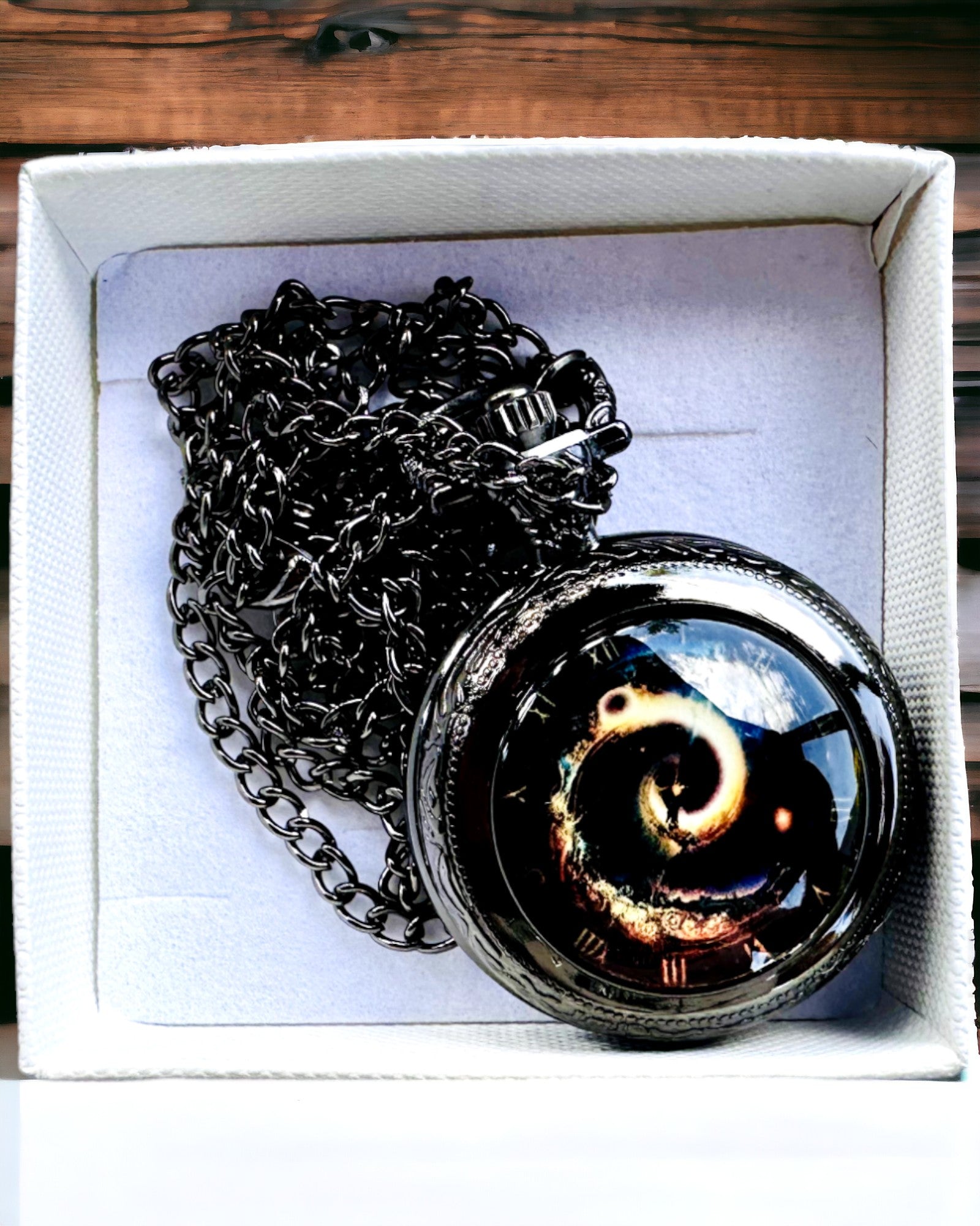 Montre de poche "Galactic Eye" personnalisation par gravure
