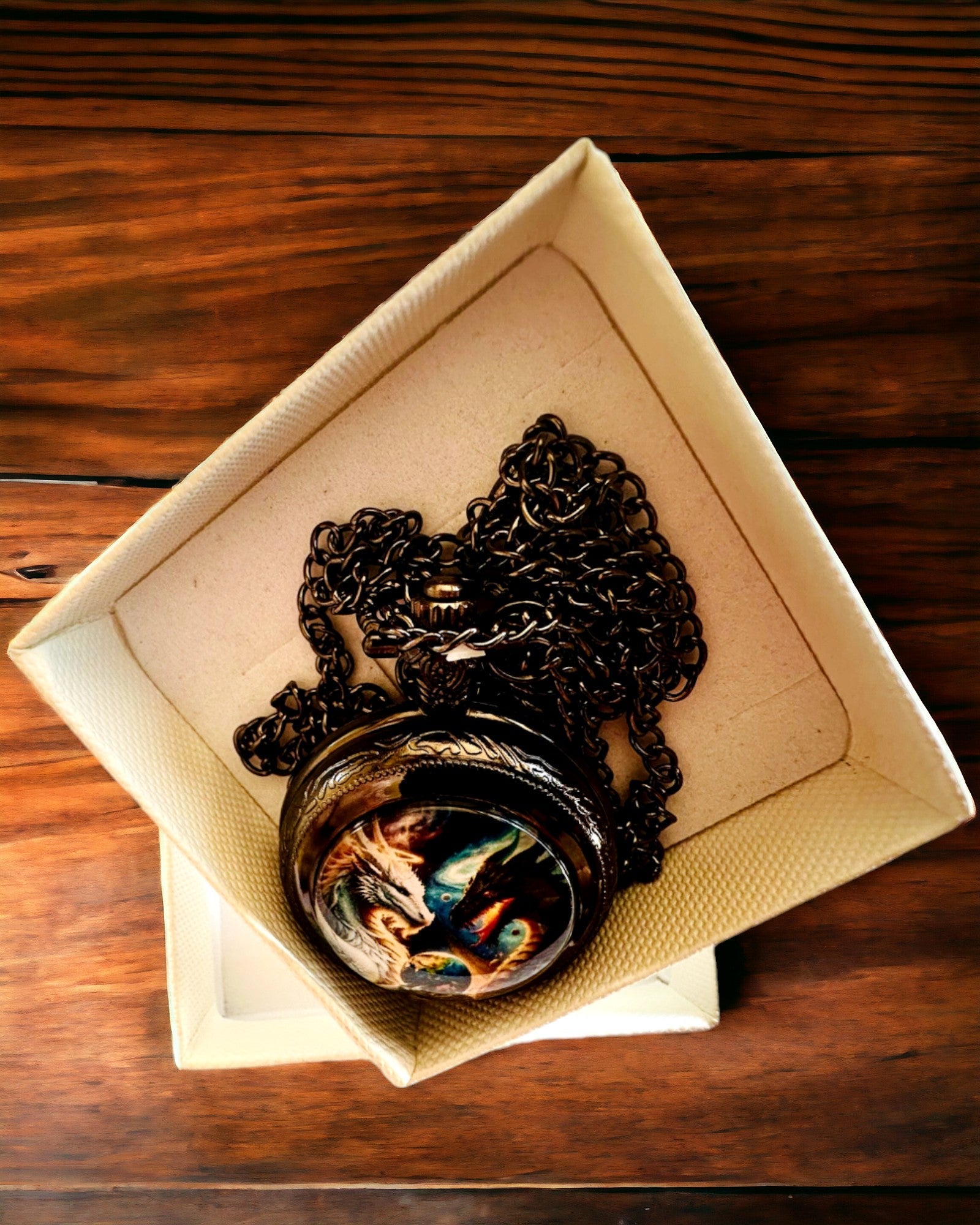 Taschenuhr Quarz "Legendäres Universum" mit Gravuroption