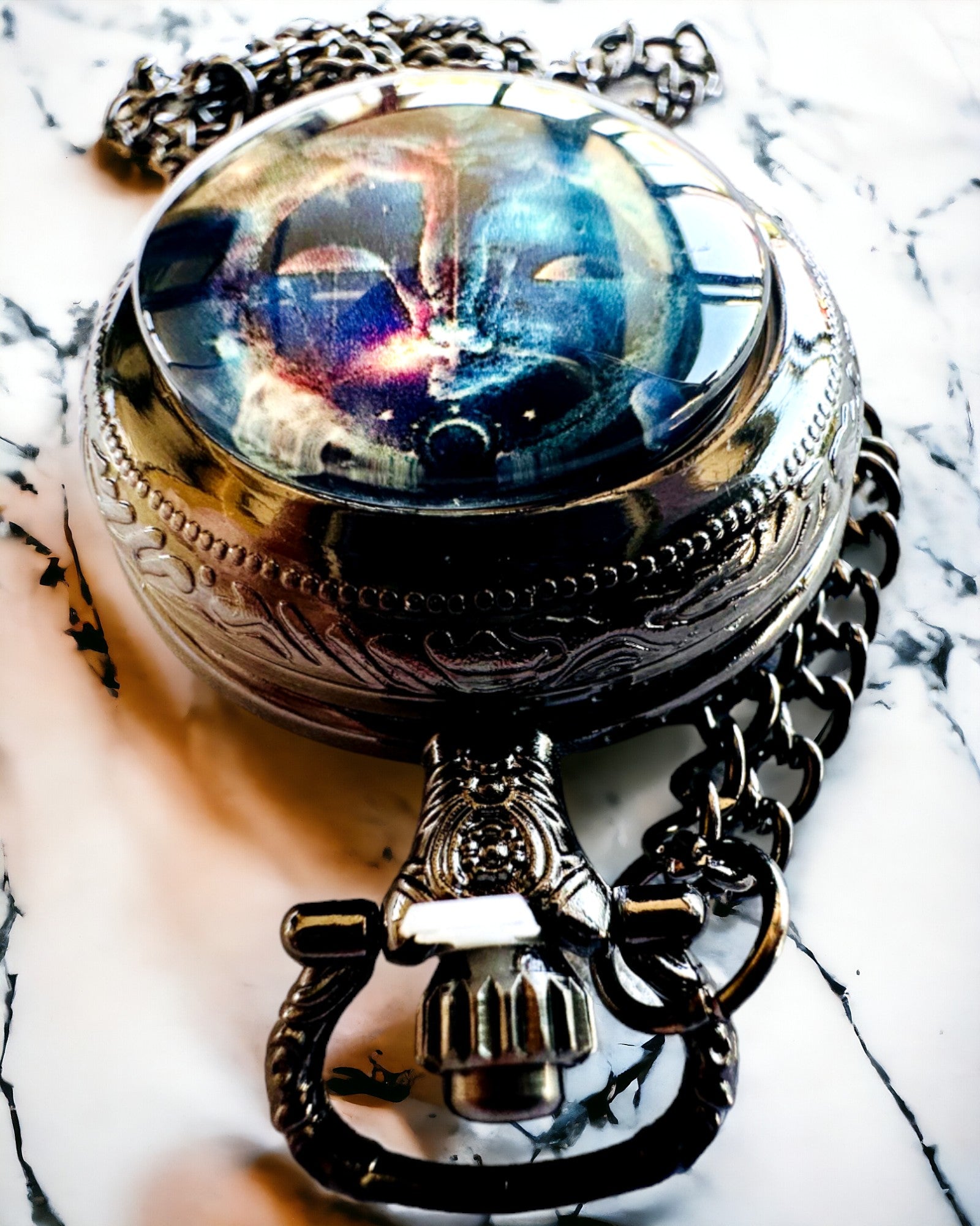 Pocket Watch "Galactic Timekeeper" - personalization with engraving available