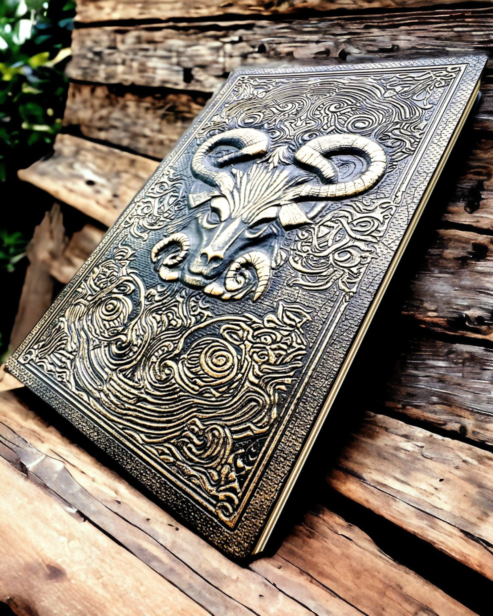 Magic Notebook, "Divine Bull" notepad - Elegant and Unique Stationery, personalized with engraving