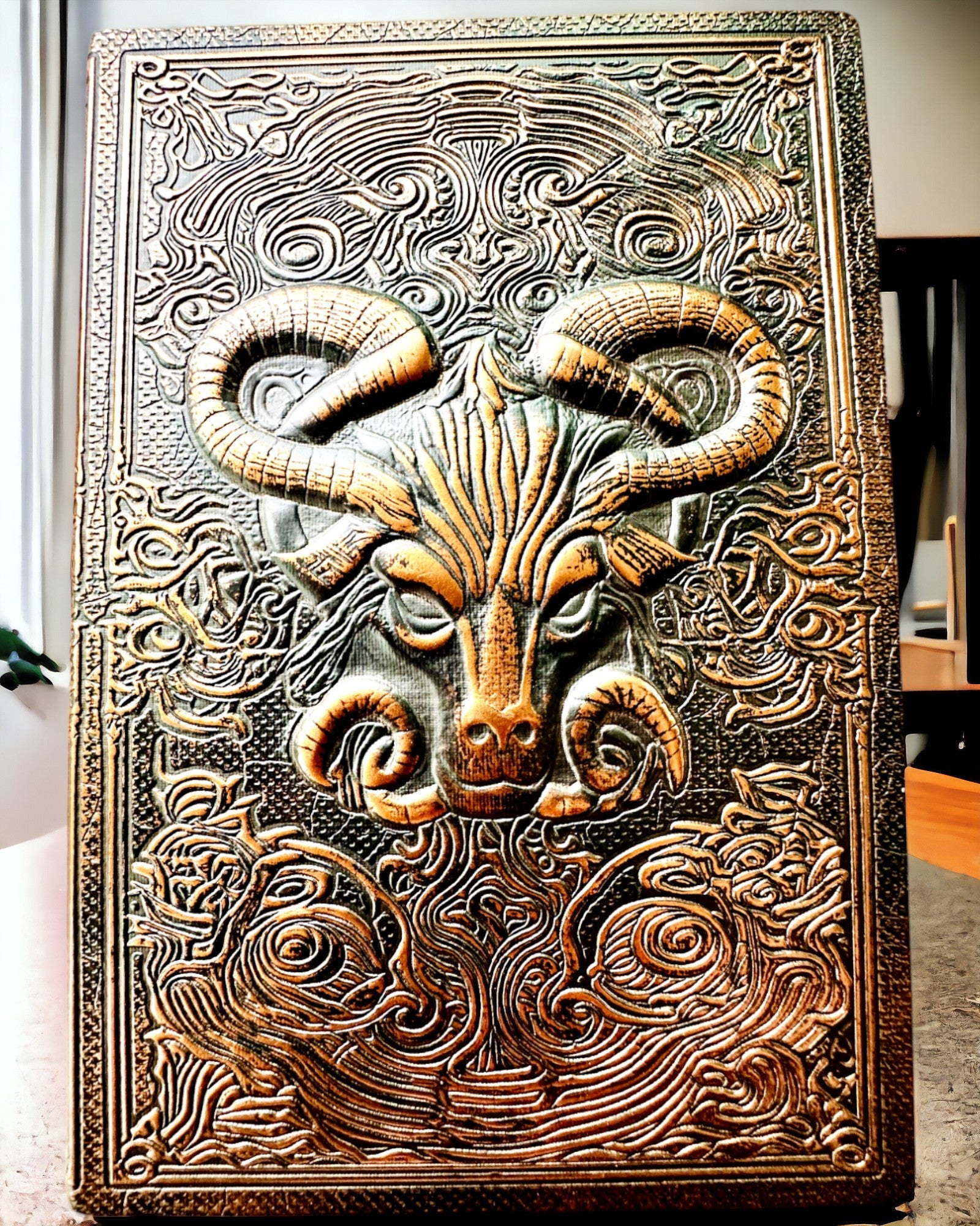 Magic Notebook, "Divine Bull" notepad - Elegant and Unique Stationery, personalized with engraving