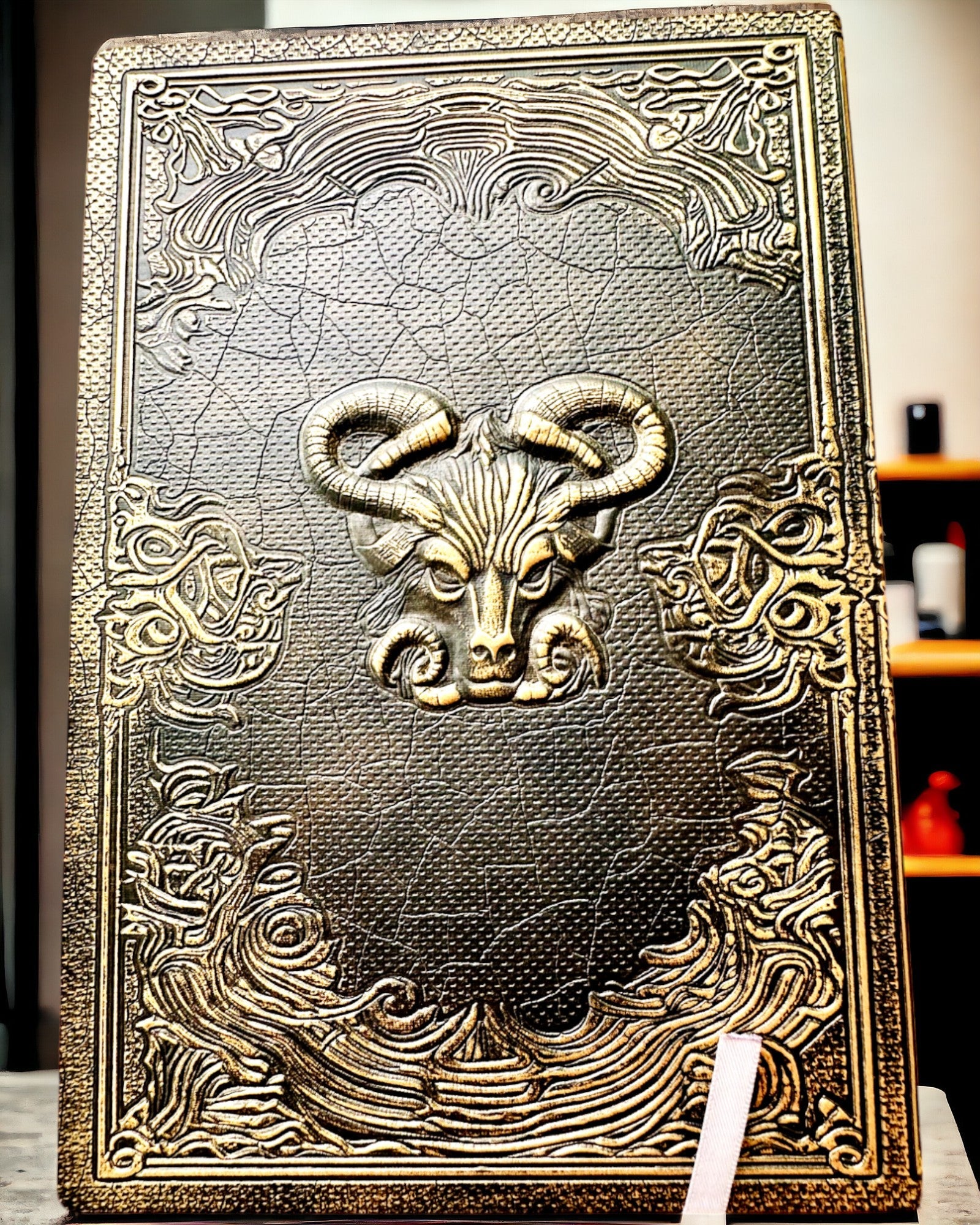 Magic Notebook, "Divine Bull" notepad - Elegant and Unique Stationery, personalized with engraving