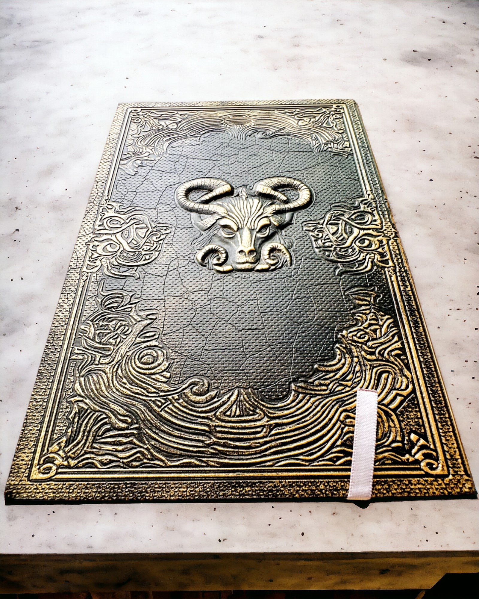 Magic Notebook, "Divine Bull" notepad - Elegant and Unique Stationery, personalized with engraving