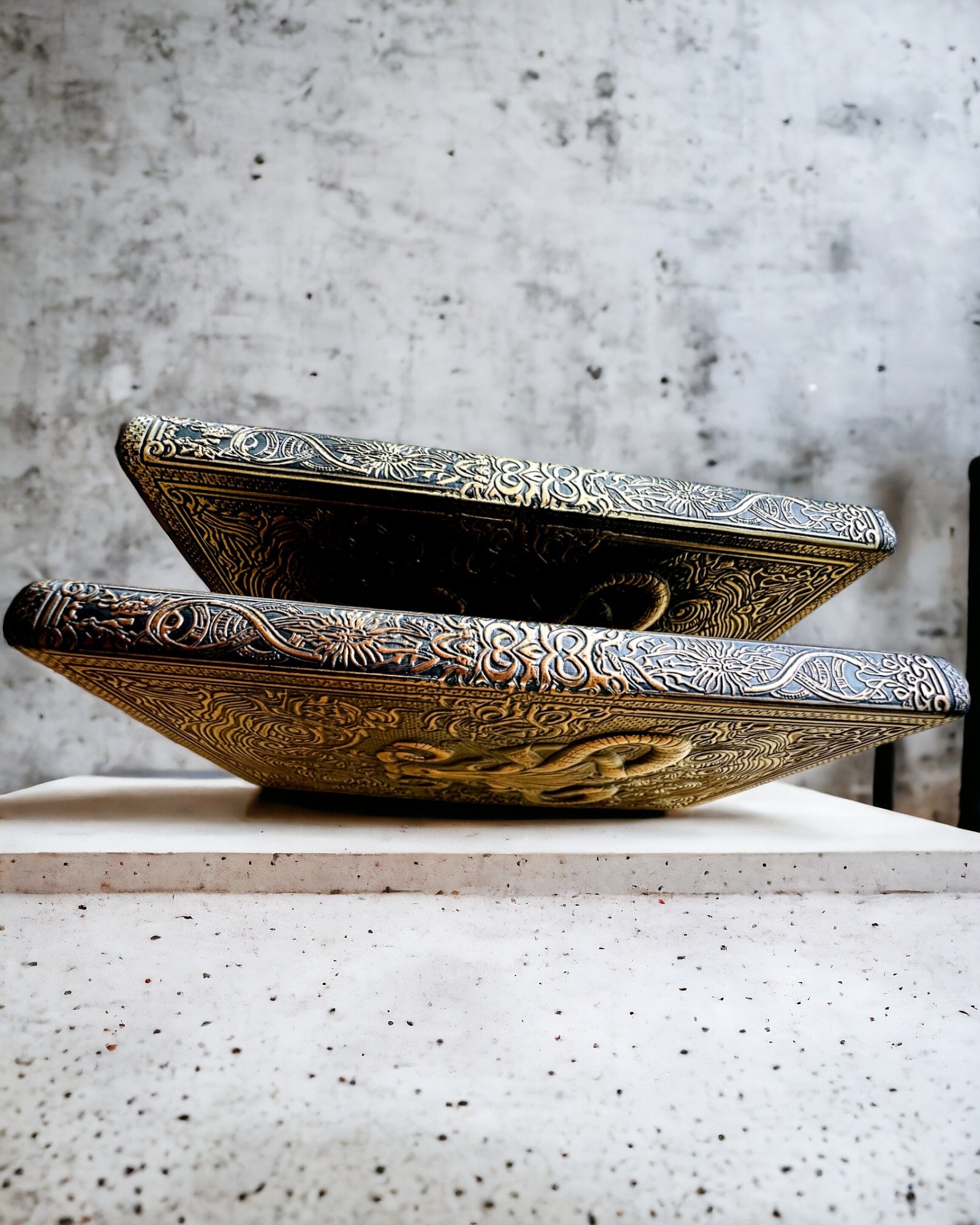 Magic Notebook, "Divine Bull" notepad - Elegant and Unique Stationery, personalized with engraving