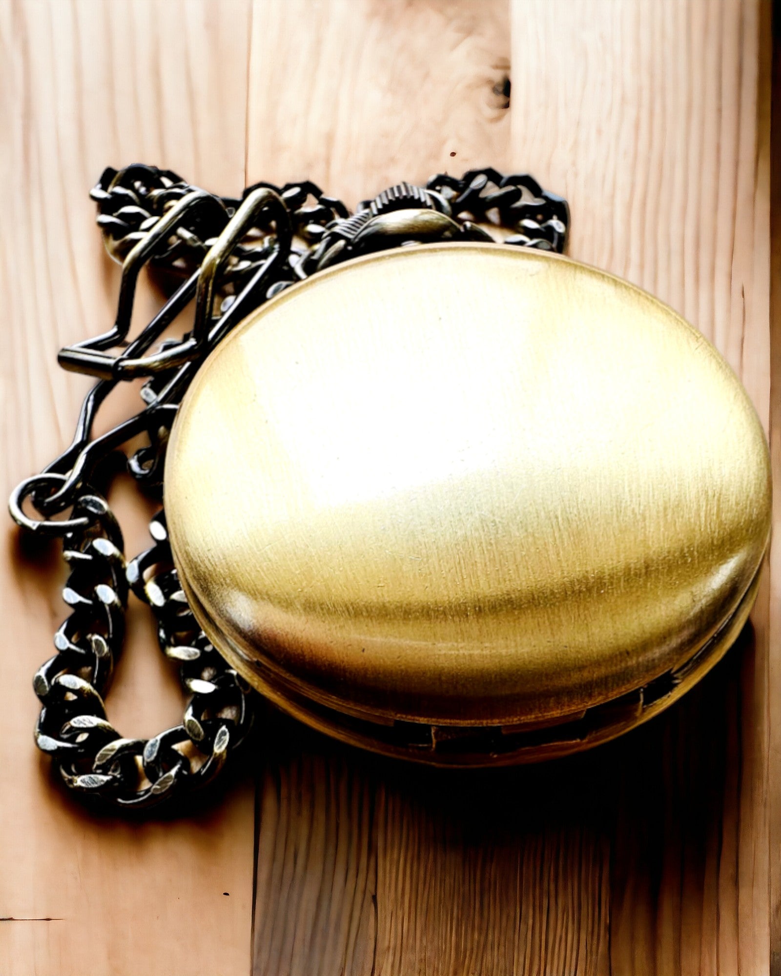 Montre de poche classique "Vintage Elegance", couleur or, possibilité de personnalisation avec gravure