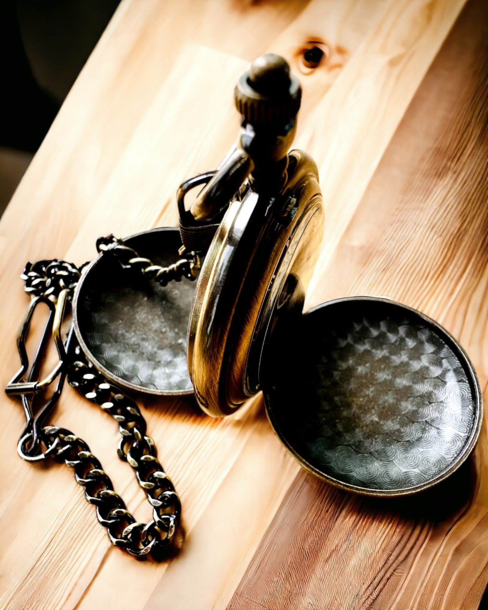 Montre de poche classique "Vintage Elegance", couleur or, possibilité de personnalisation avec gravure