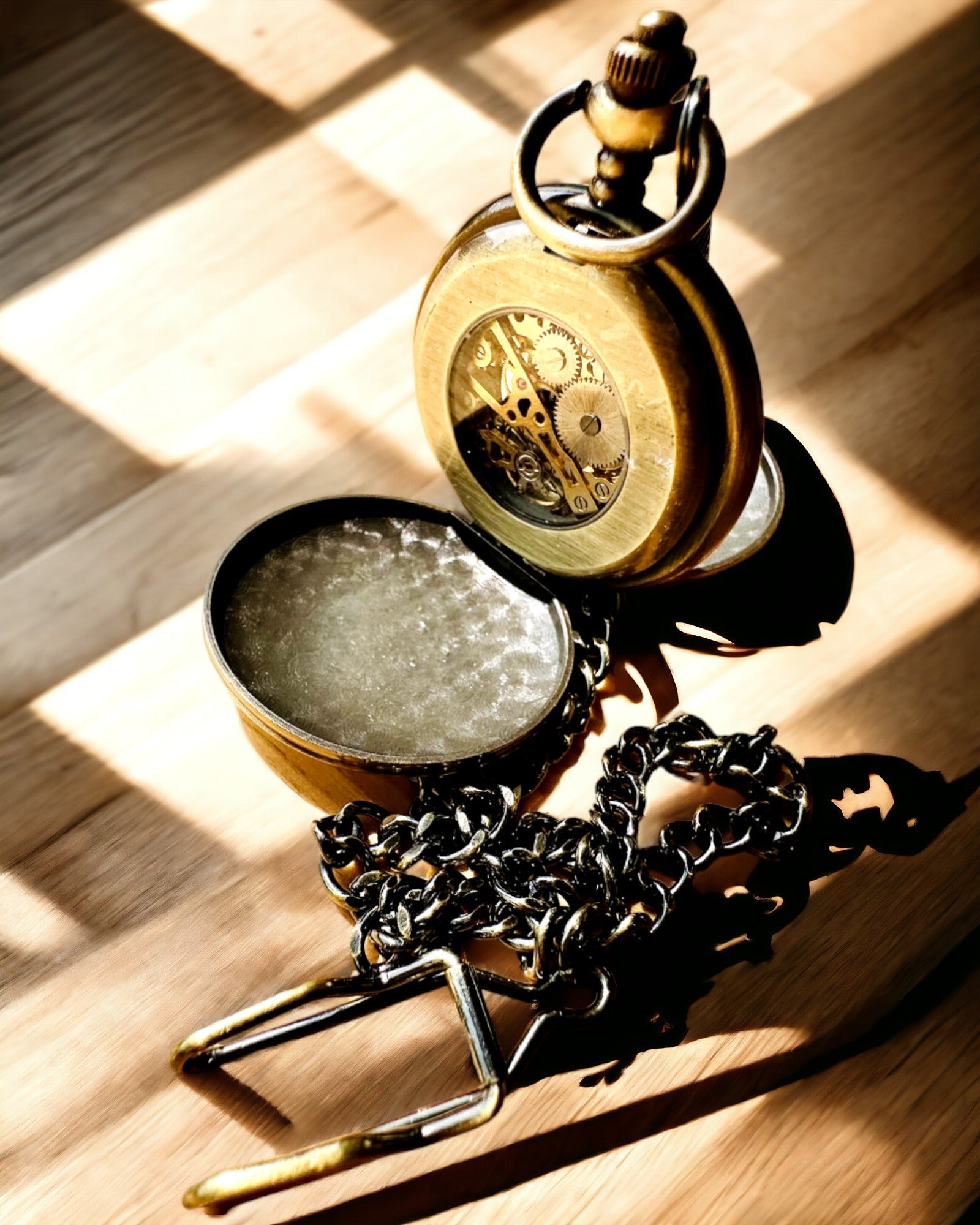 Montre de poche classique "Vintage Elegance", couleur or, possibilité de personnalisation avec gravure