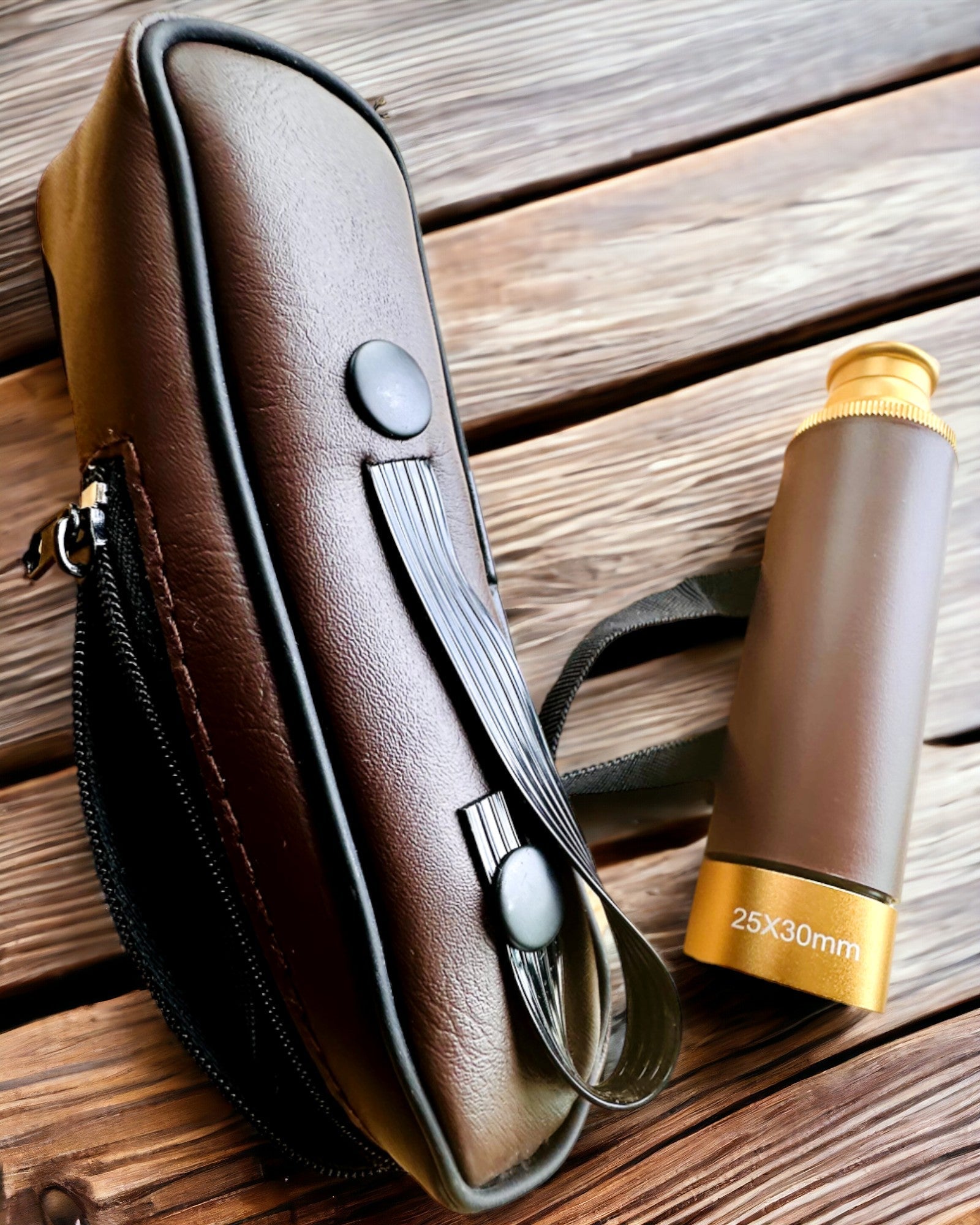 Monokular Explorer 25x30 - Tragbares, faltbares Handteleskop, personalisierbar mit Gravur