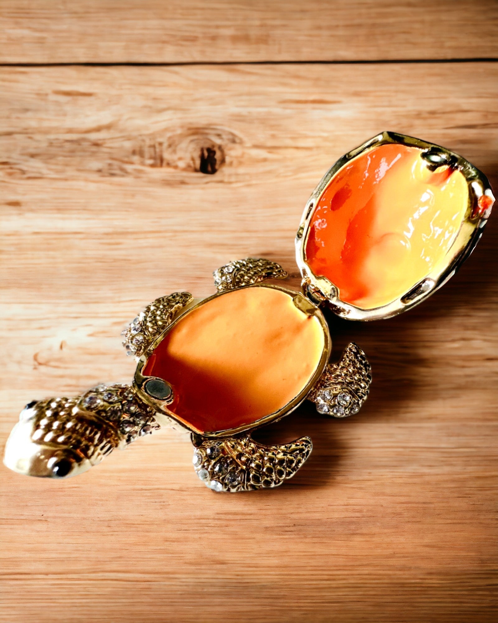 Szkatułka "Żółwiowa Rodzinka" - colore verde, personalizzazione con incisione