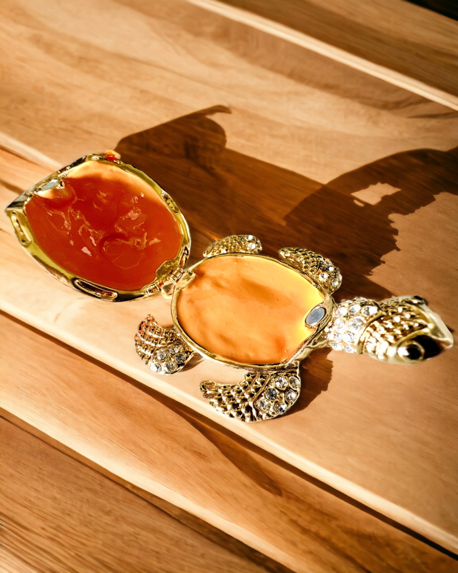 Szkatułka "Żółwiowa Rodzinka" - colore verde, personalizzazione con incisione