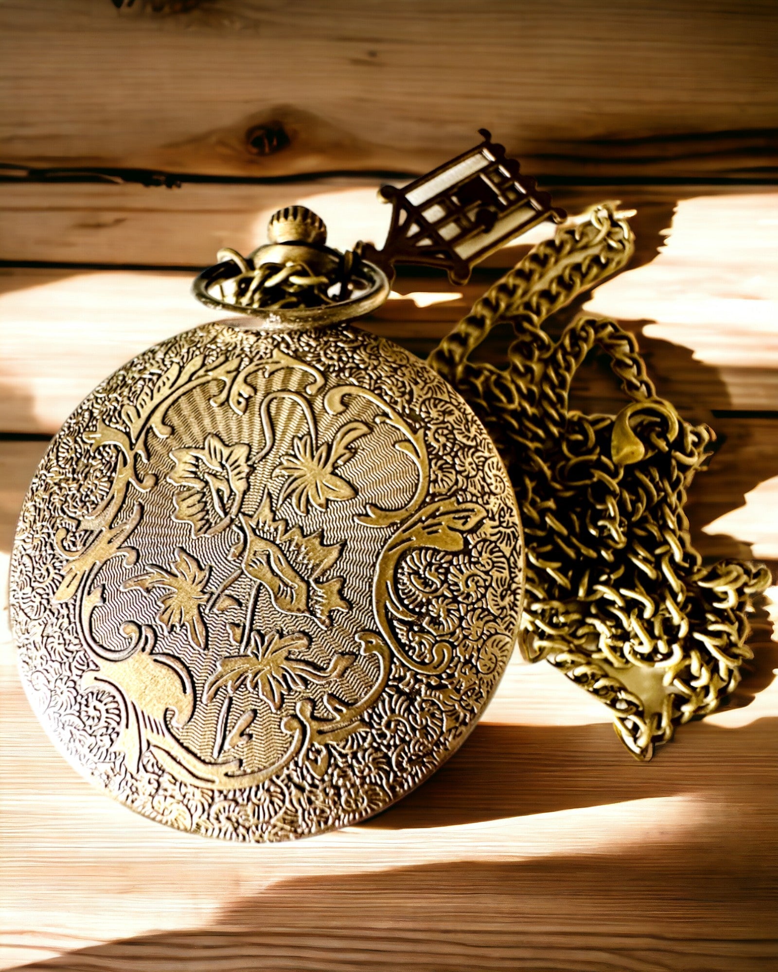 Pocket Watch "Butterfly Elegance" with Custom Engraving Option