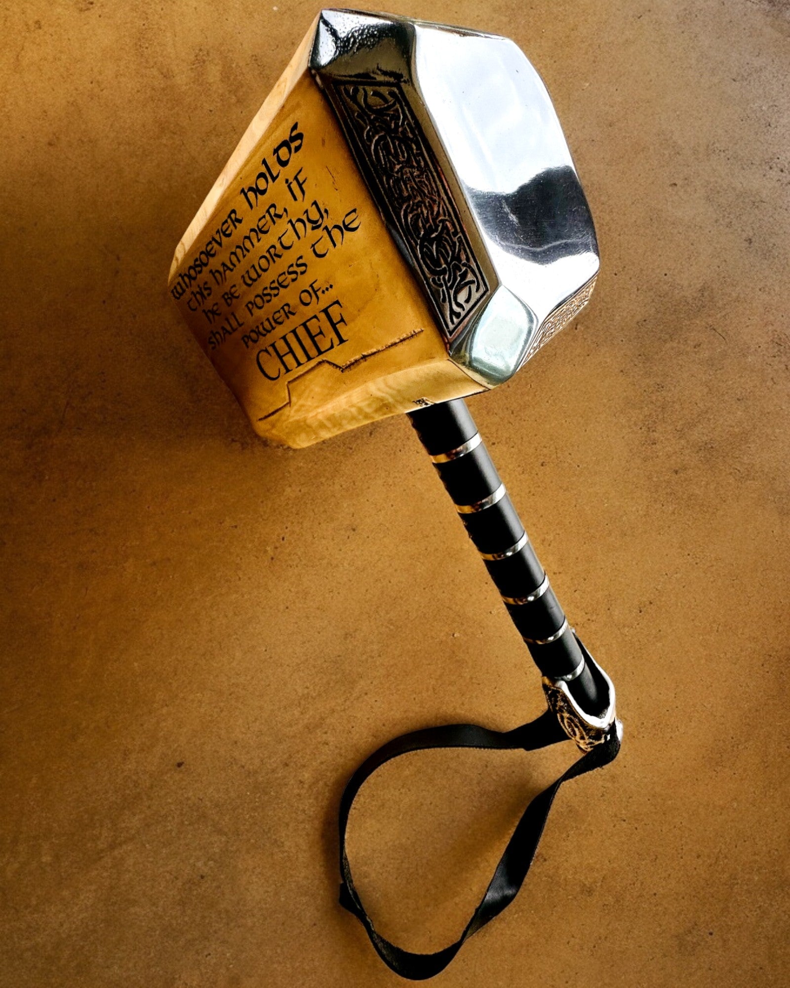 Thor's Hammer "Chief" - Handcrafted Artisan Hammer, personalized with engraving for a gift