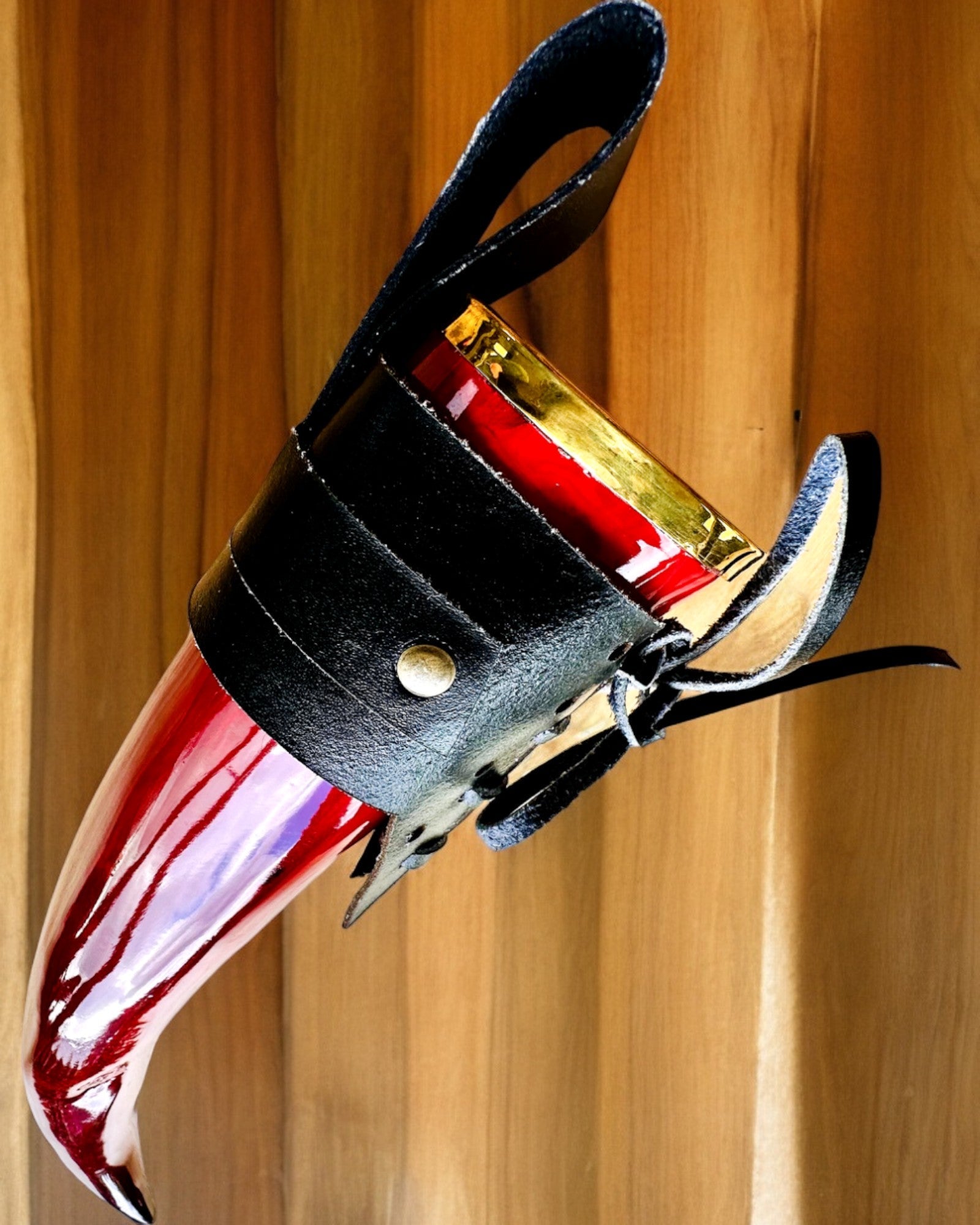 Tazza corno del guerriero - Rosso - personalizzabile con incisione