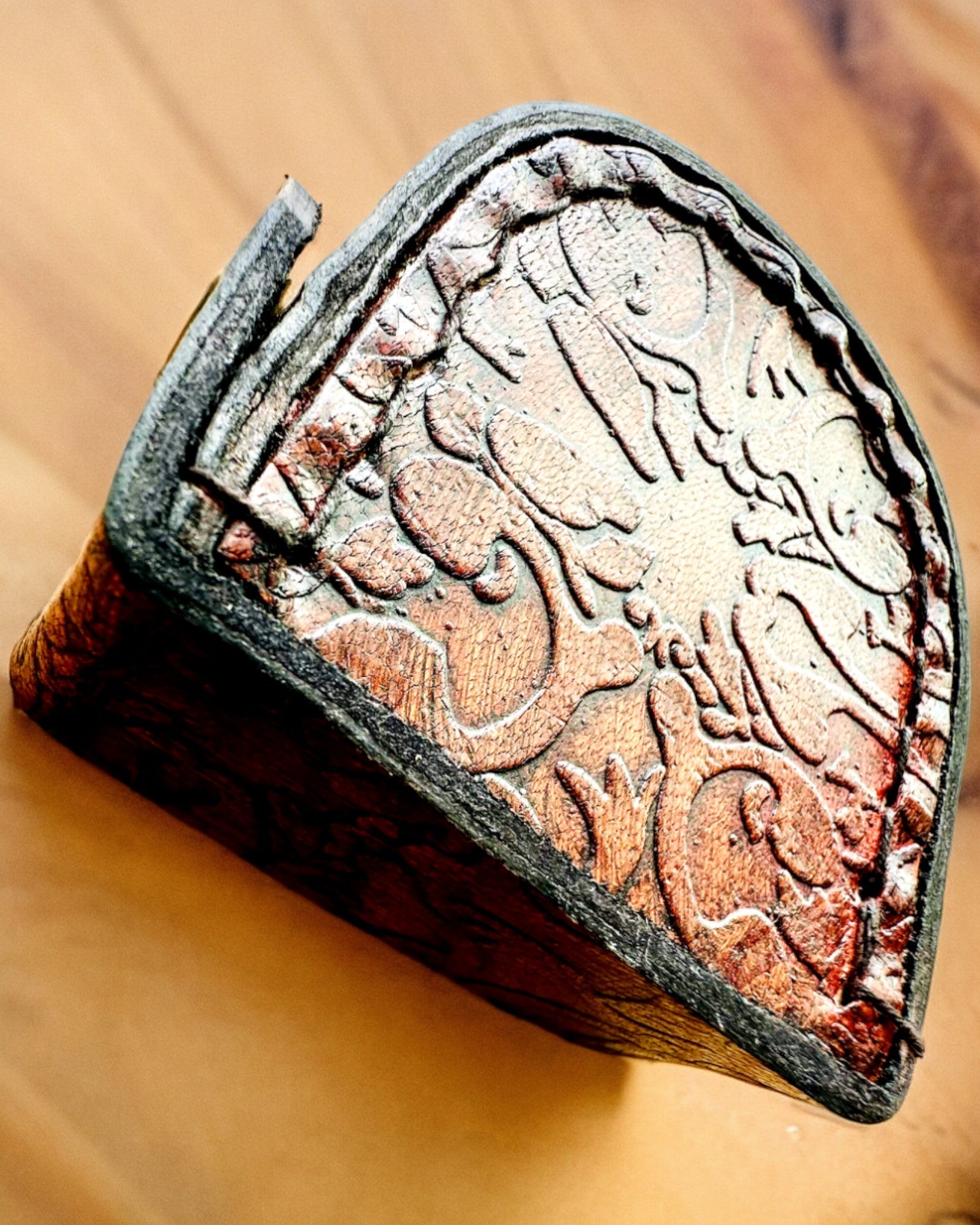 Elegantes Maharadscha-Etui für Taschenuhr oder Kompass - Personalisierung mit Gravur möglich