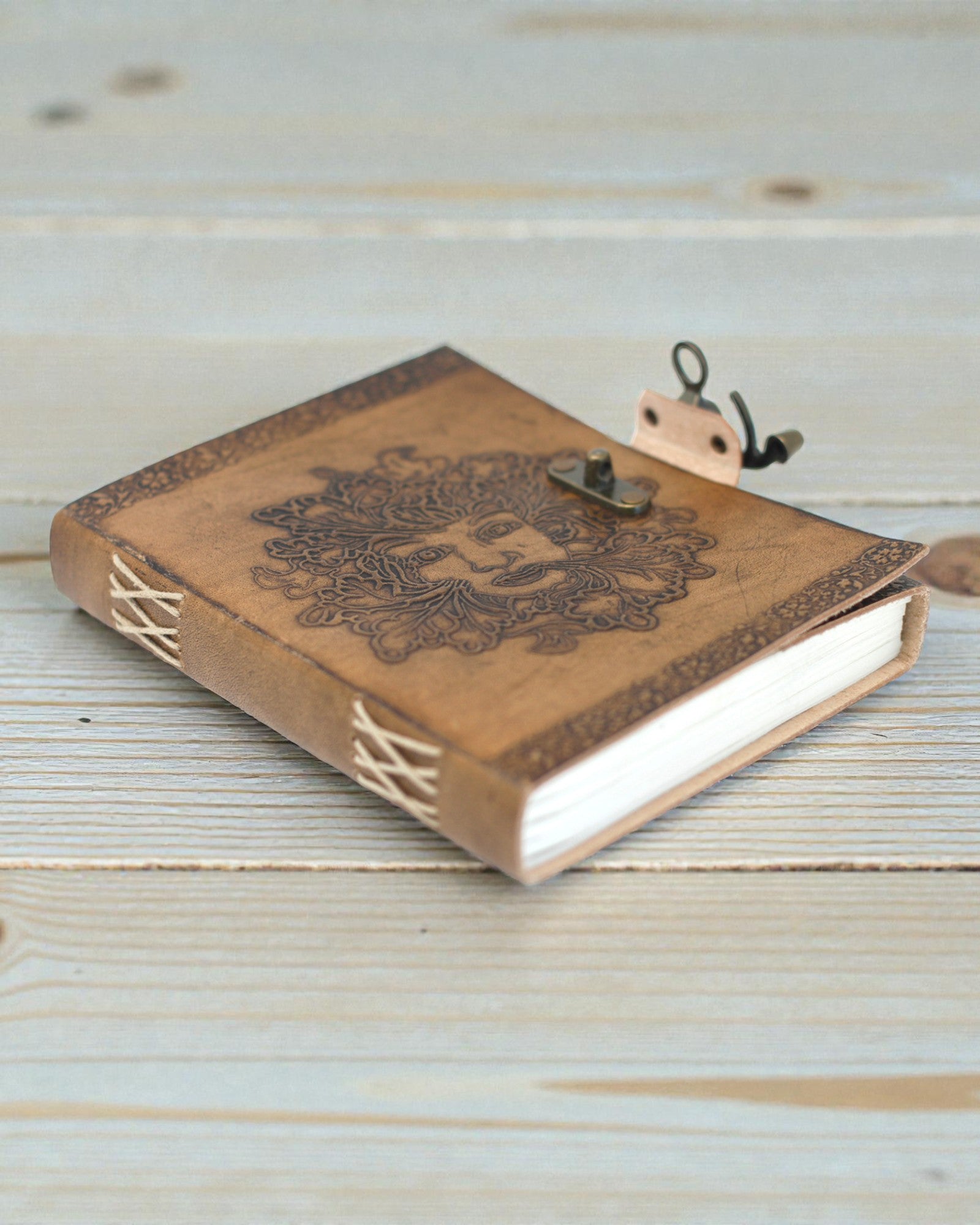 Taccuino in pelle Uomo Verde (20x15 cm)