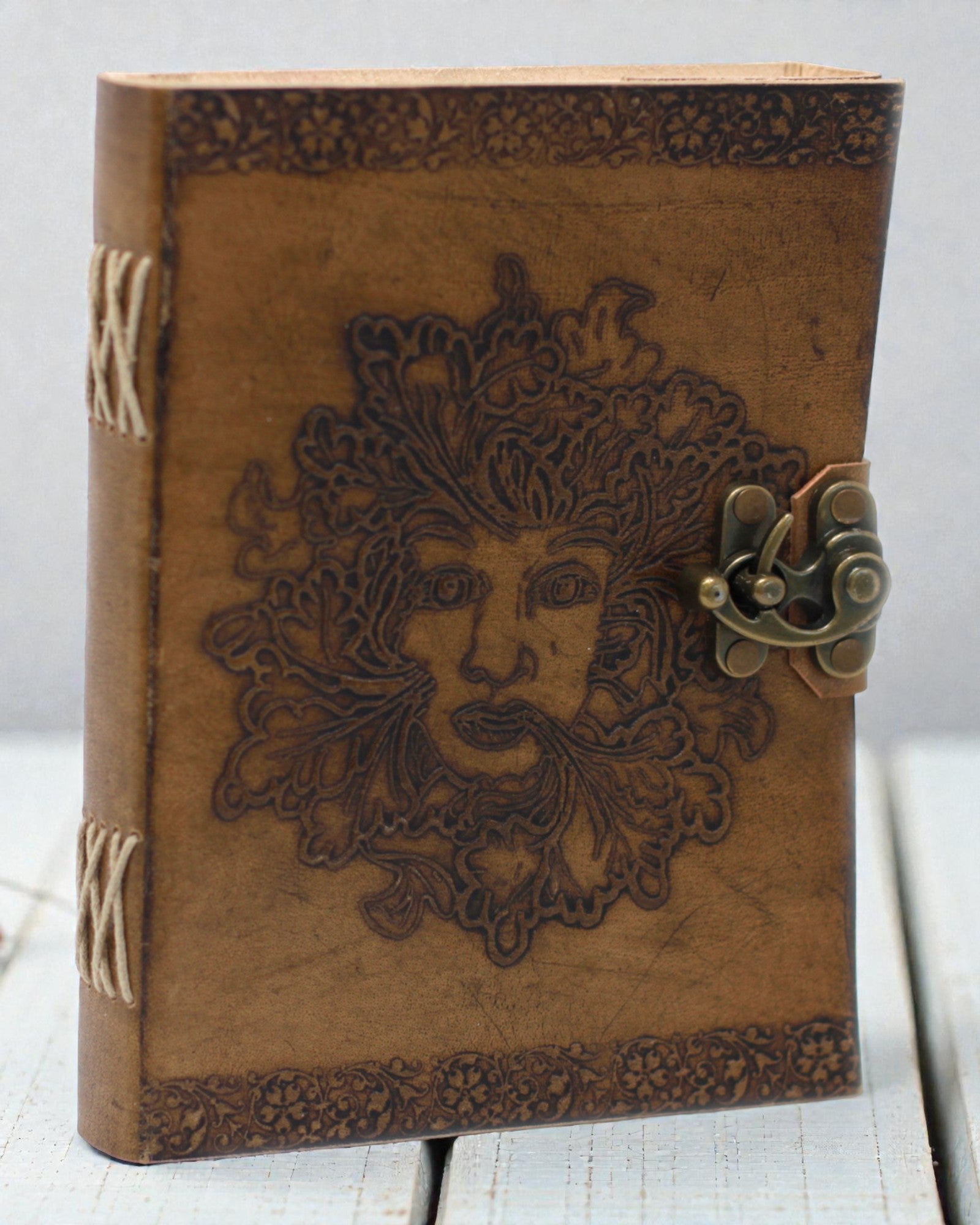 Taccuino in pelle Uomo Verde (20x15 cm)