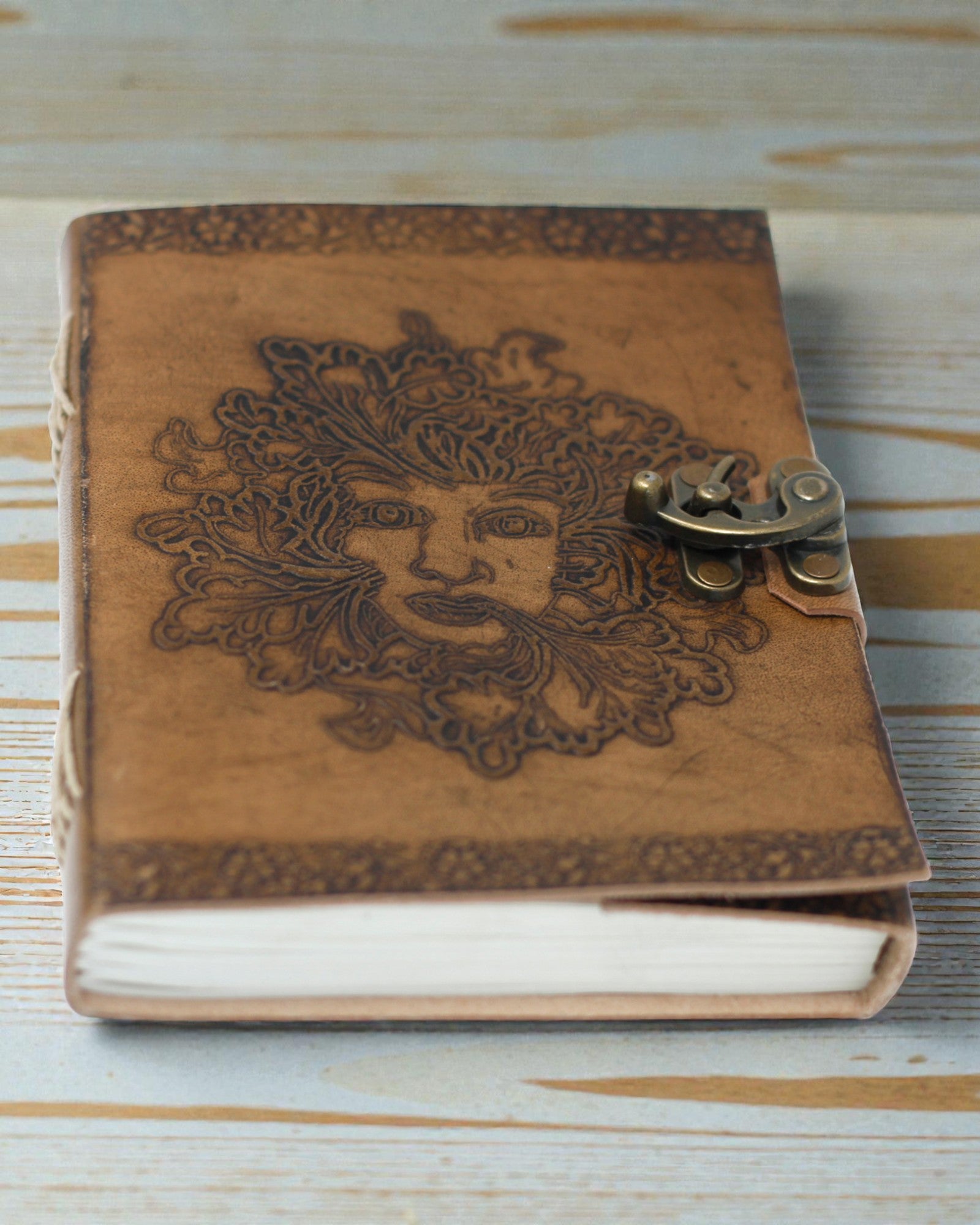 Taccuino in pelle Uomo Verde (20x15 cm)