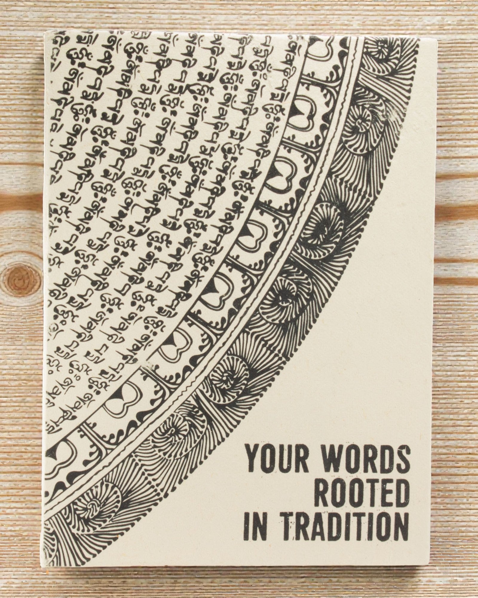 Écriture du patrimoine Lokta – grand carnet 21 × 15 cm, 45 feuilles, Vos mots enracinés dans la tradition