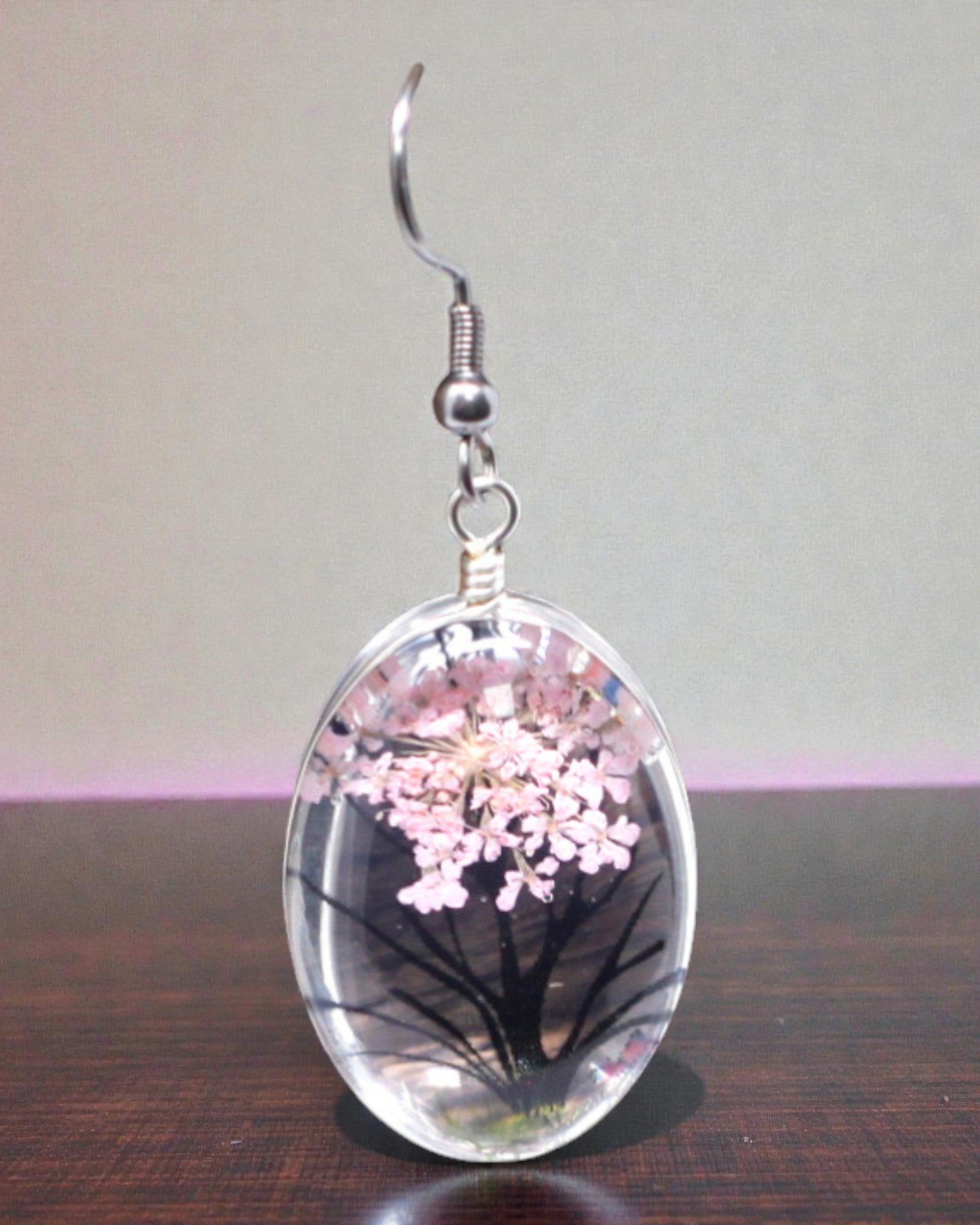 Giardino di Rose – Set di Gioielli con Fiori Essiccati Albero della Vita