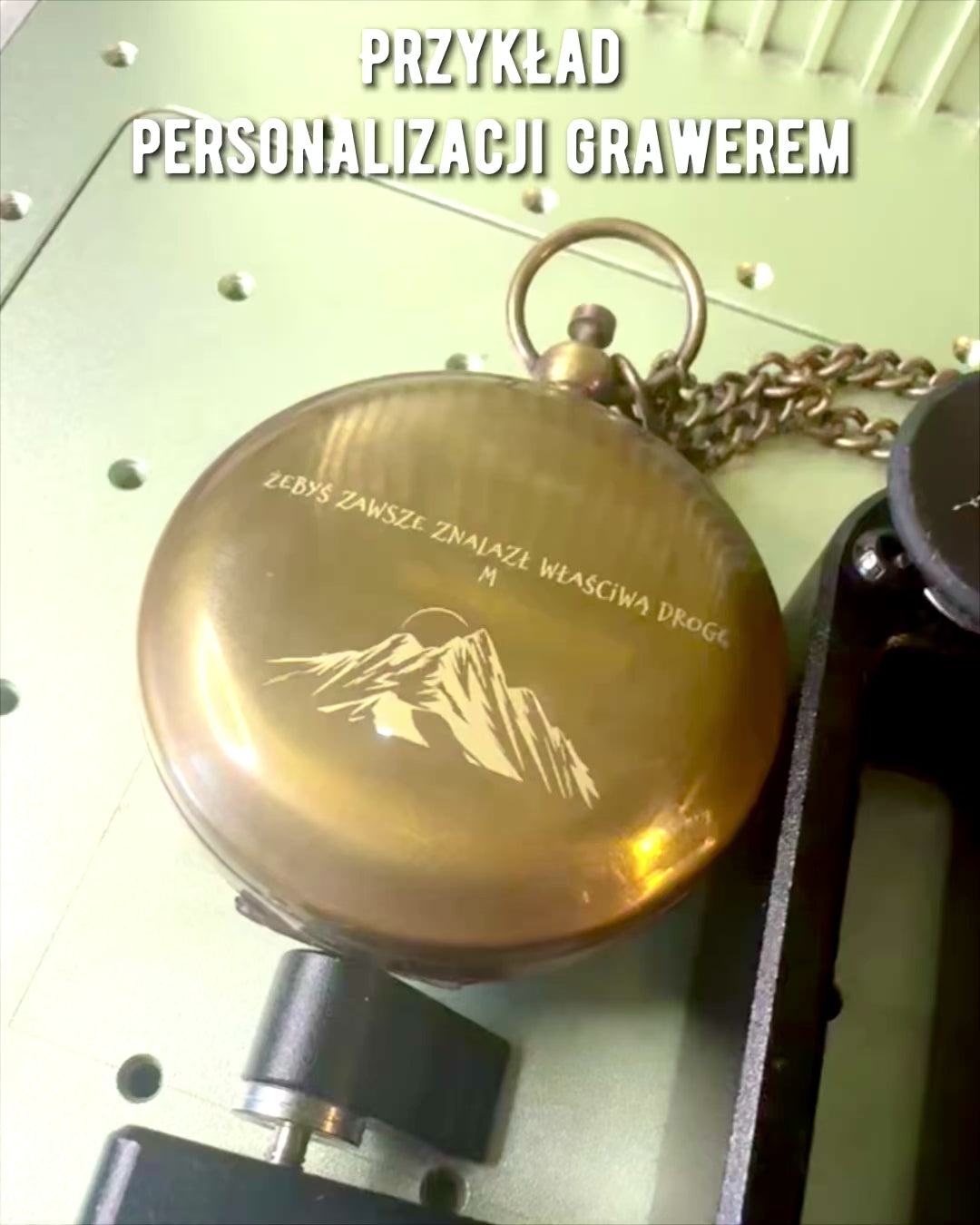 Traveler's Navigation Compass with Engraving, Personalization – Handicraft by Indian Artisans