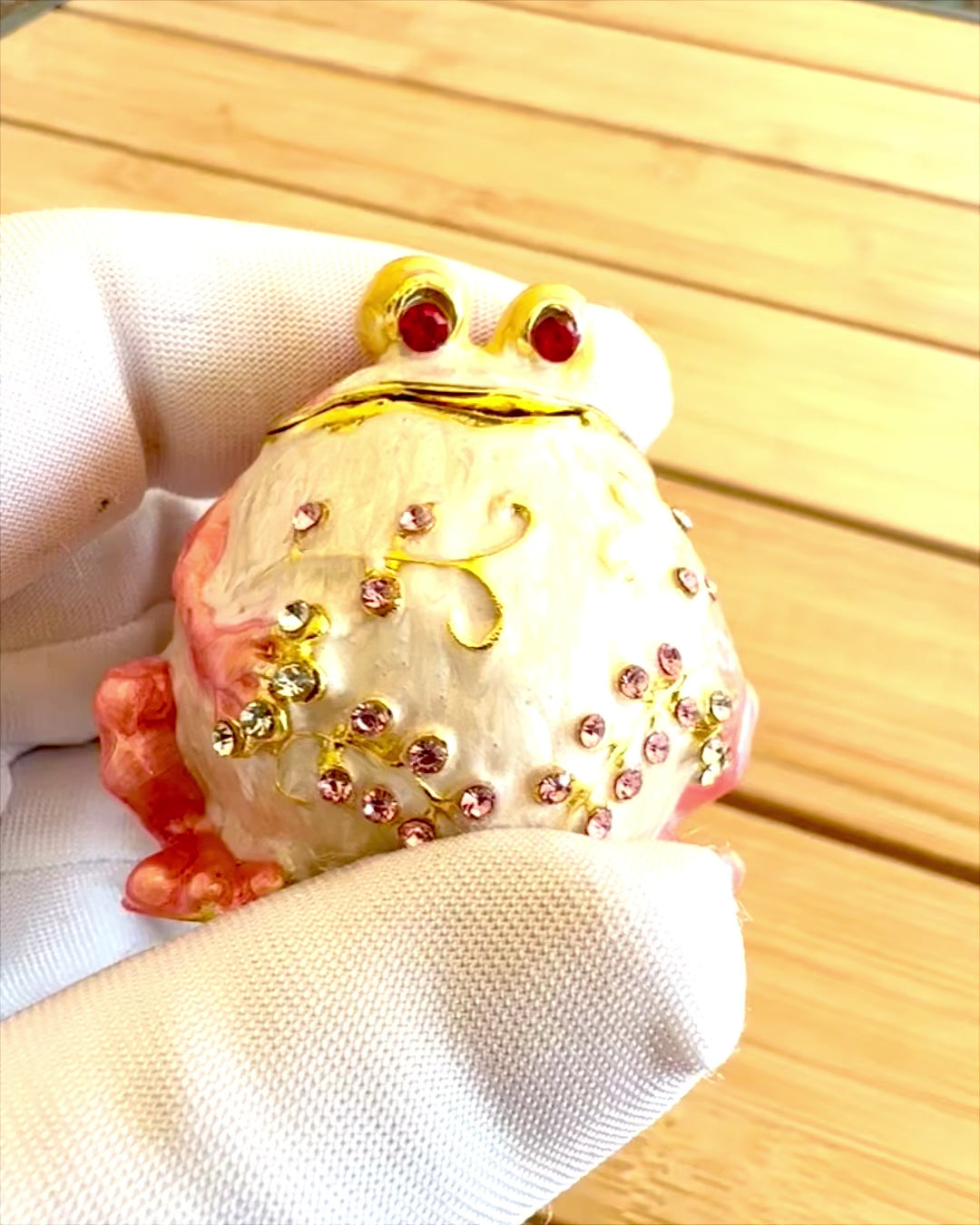 Elegante cofanetto decorativo "Żabi Skarb" per regalo personalizzato, con opzione di incisione