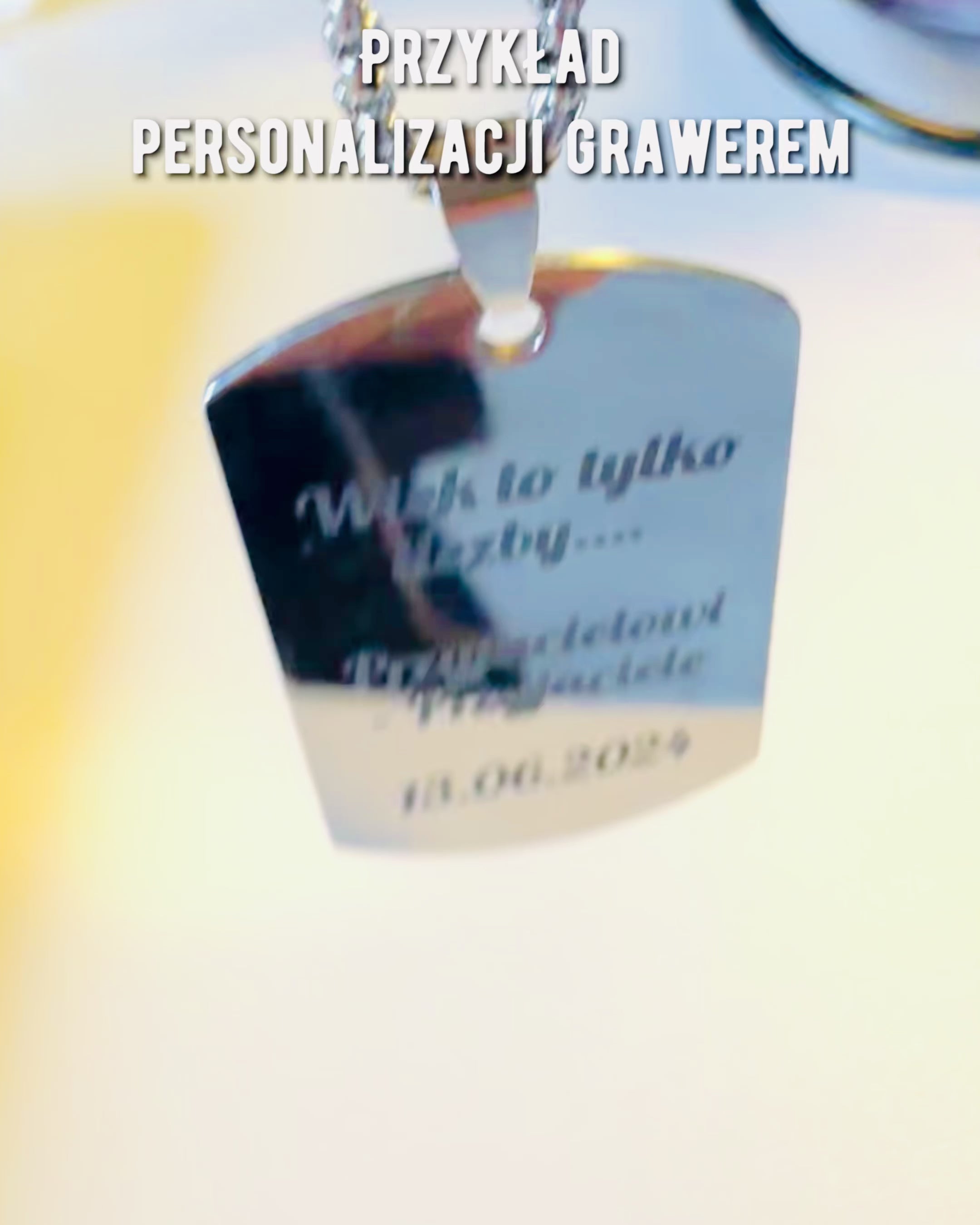 Military ID Tag "Dog Tag" in Stainless Steel – Personalized Engraving