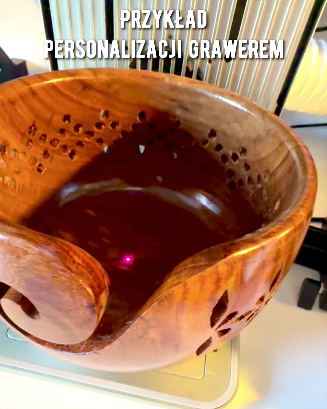 Bowl "Indyjskie Rękodzieło" - Premium, Handcrafted with Engraving Option