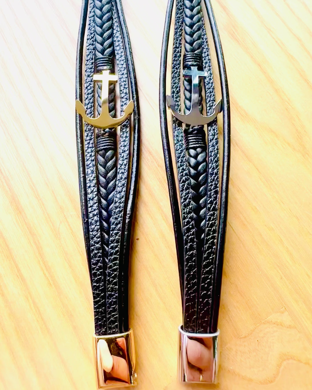 Bracciale maschile Ancora dell'Eleganza con opzione di incisione per regalo