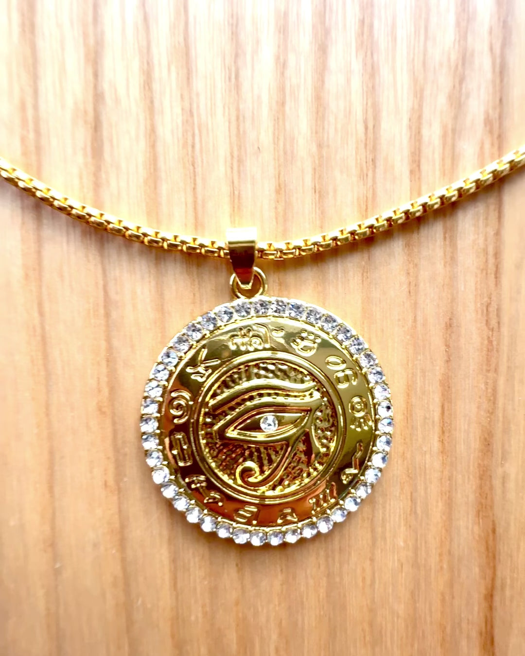 Amulet of Power "Eye of Ra", customizable with engraving for a gift