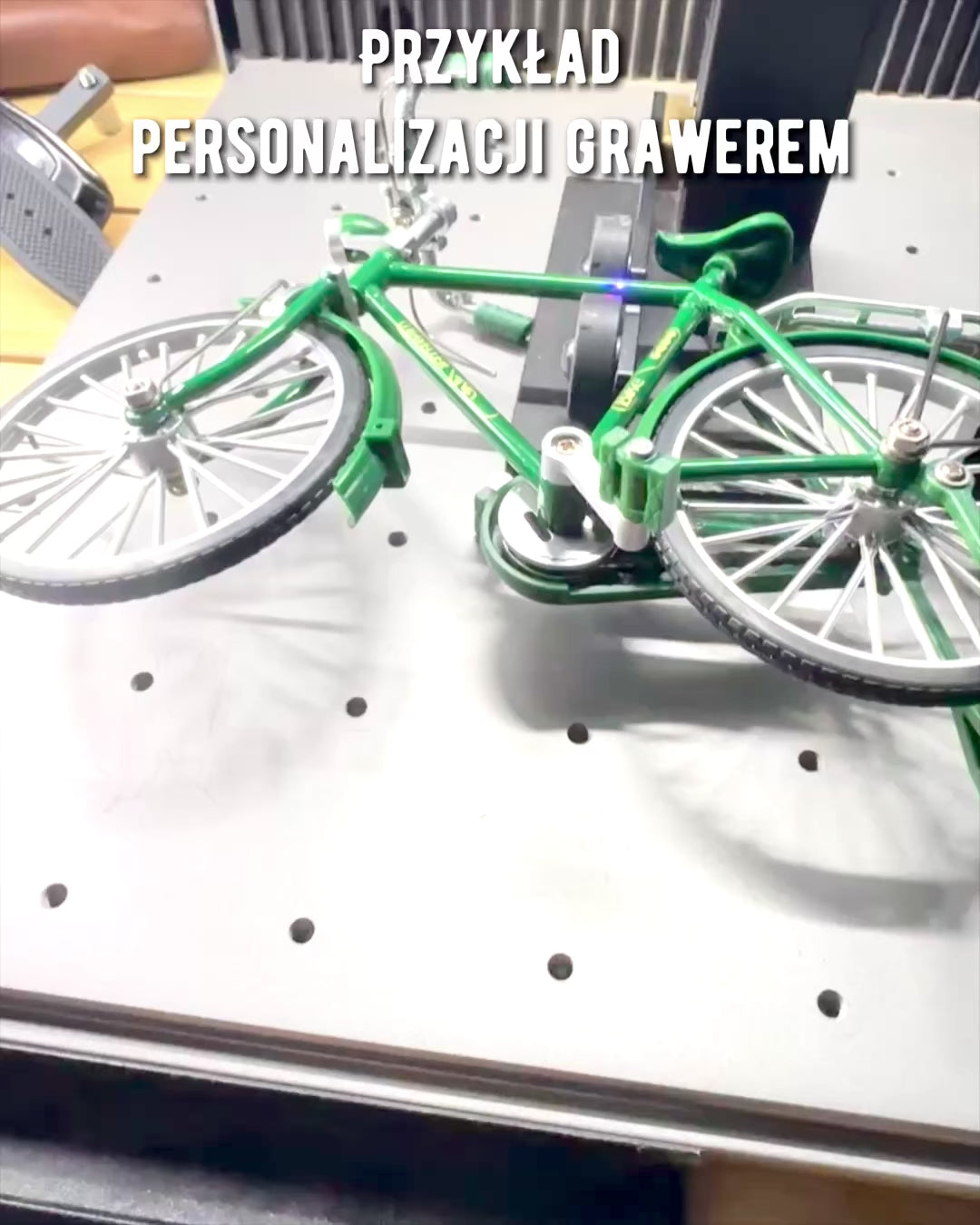 Modell des Fahrrads "Retro Classic" - Miniatur mit Gravur, ideal als Geschenk