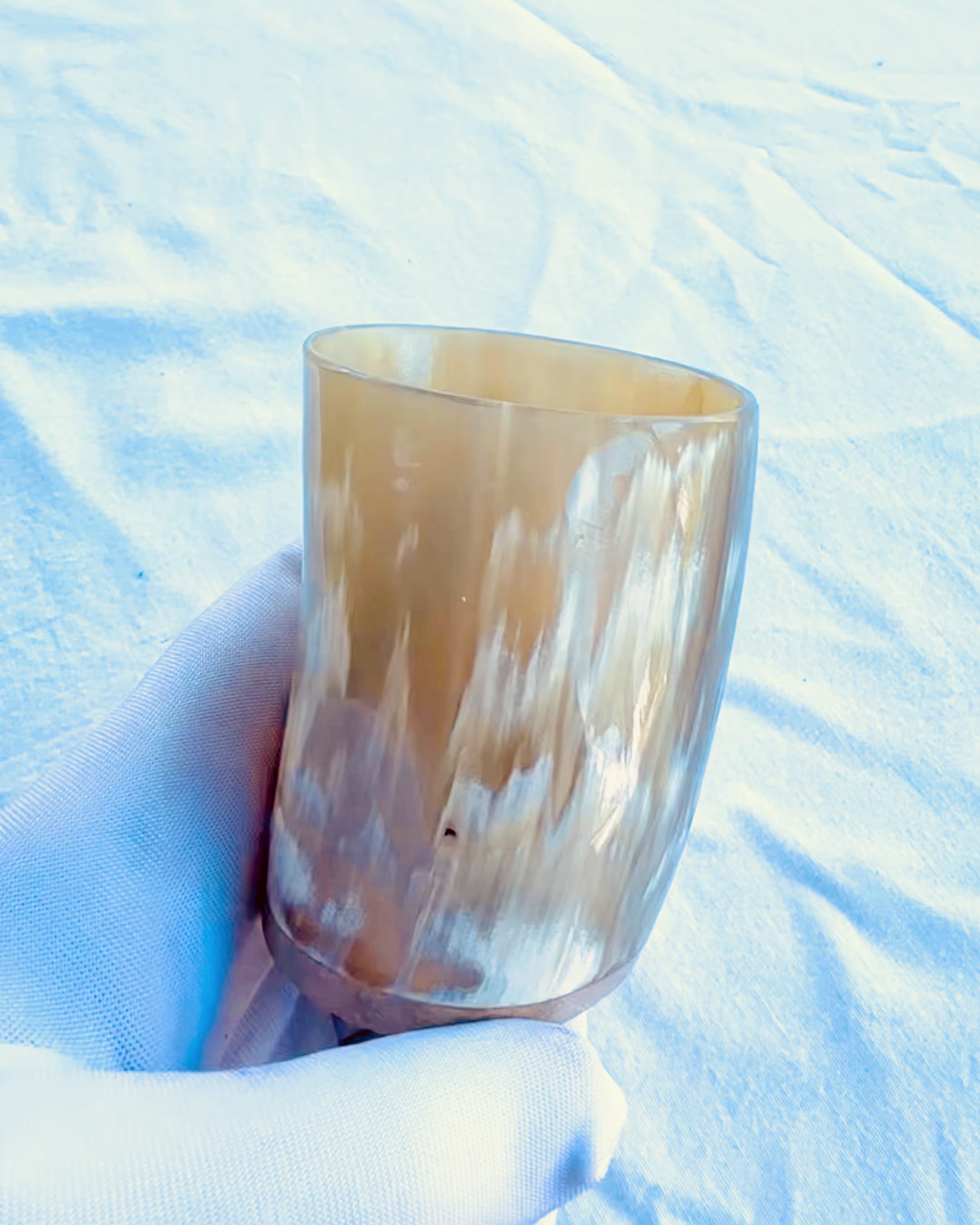 Handmade Small Cup with Engraving Option, Indian Glass Cup, personalization option for a gift, engraving. Light color