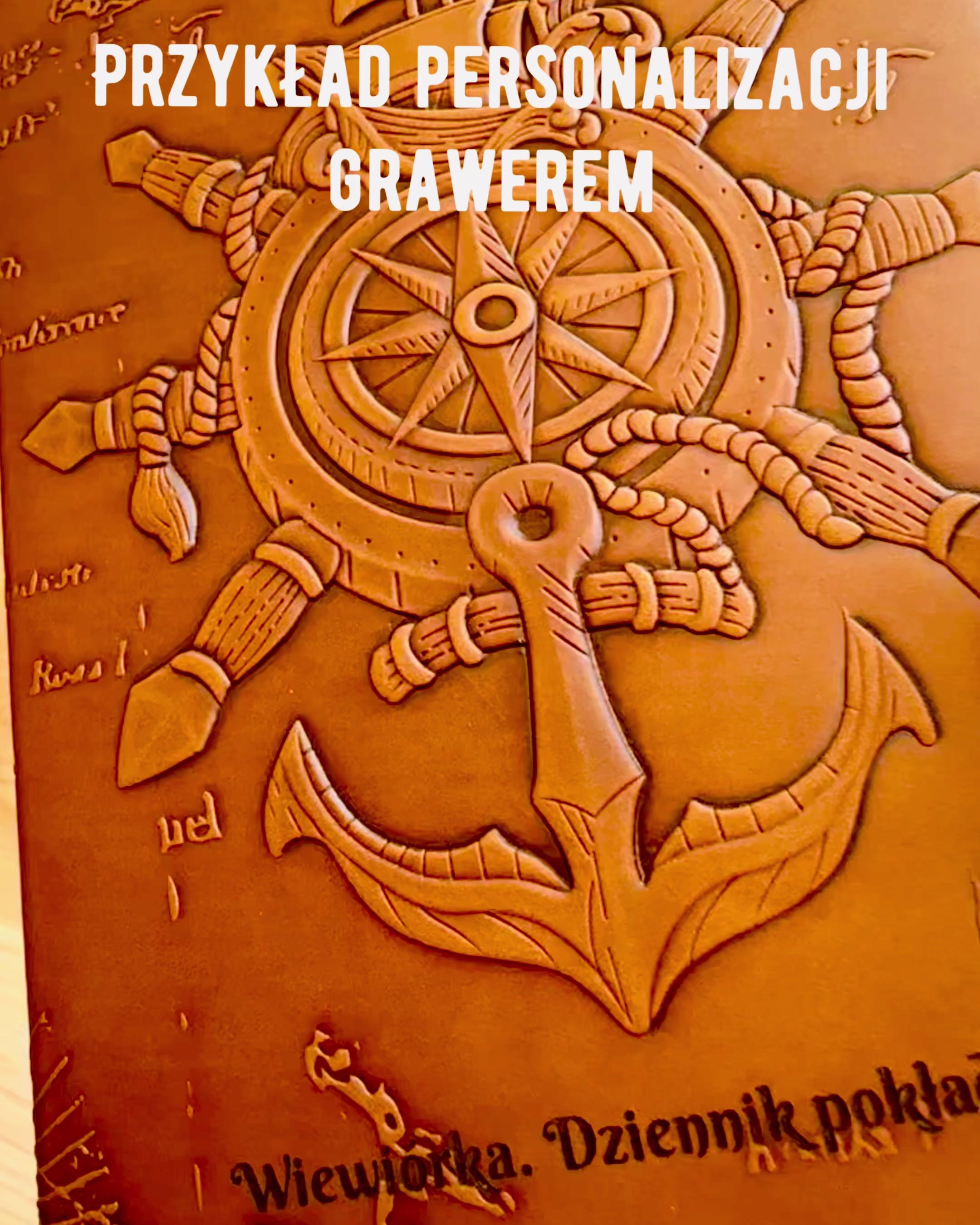 Sailing-themed "Nautica" notebooks with engraving personalization option, as a gift