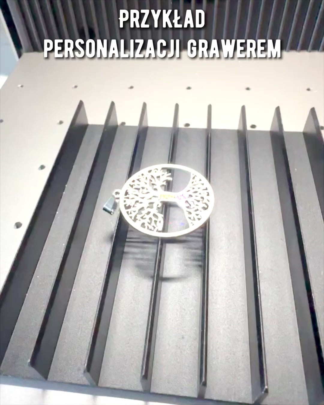 Stainless Steel "Tree of Life" Necklace - personalized engraving, 2 color variants